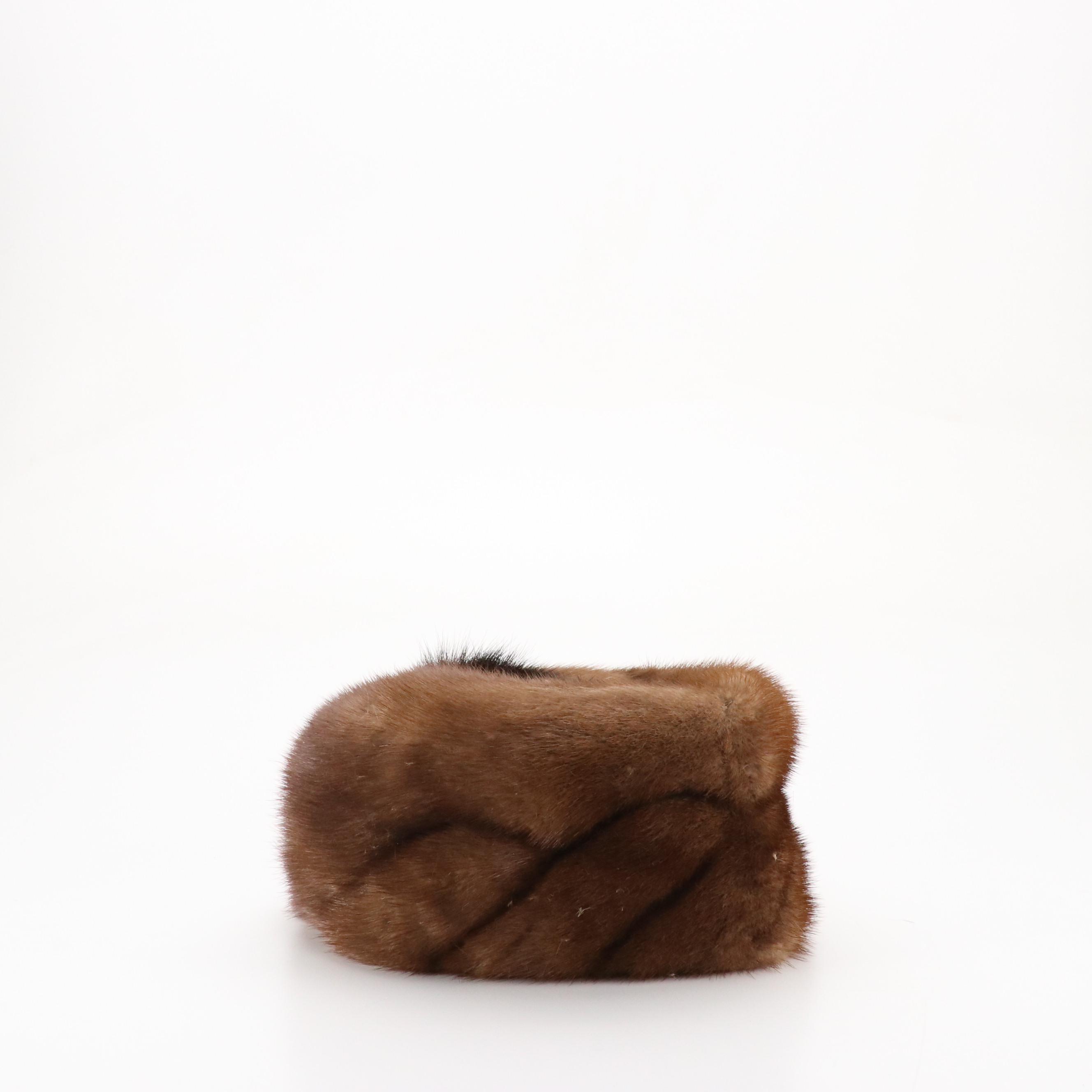 Forhat and Other Vintage Mink Fur Pillbox Hats