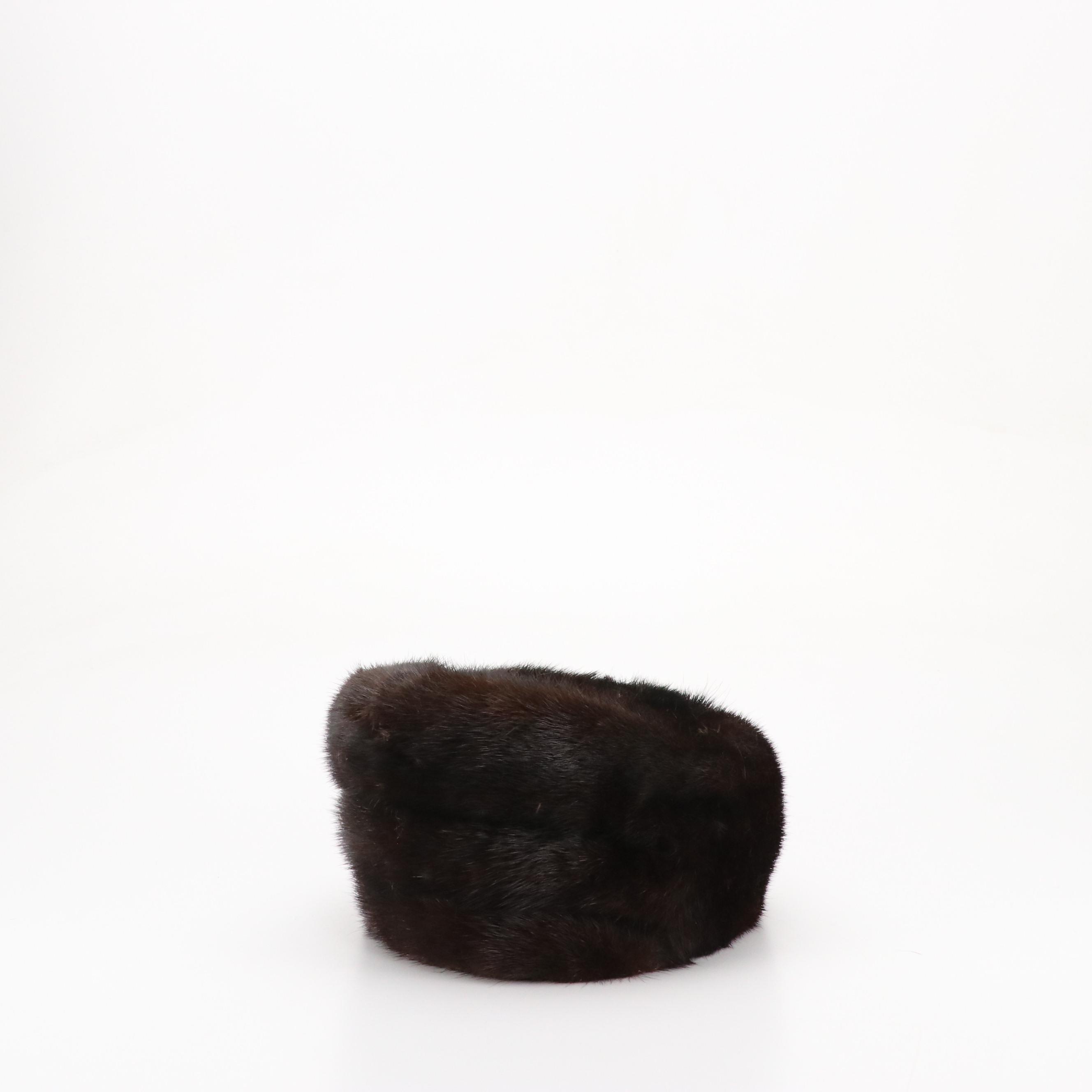 Forhat and Other Vintage Mink Fur Pillbox Hats
