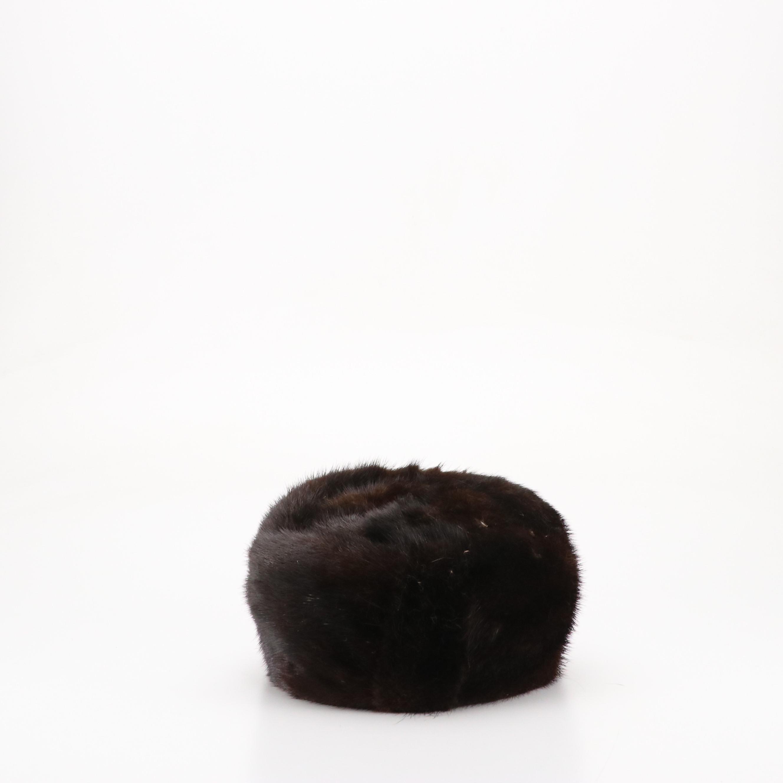 Forhat and Other Vintage Mink Fur Pillbox Hats