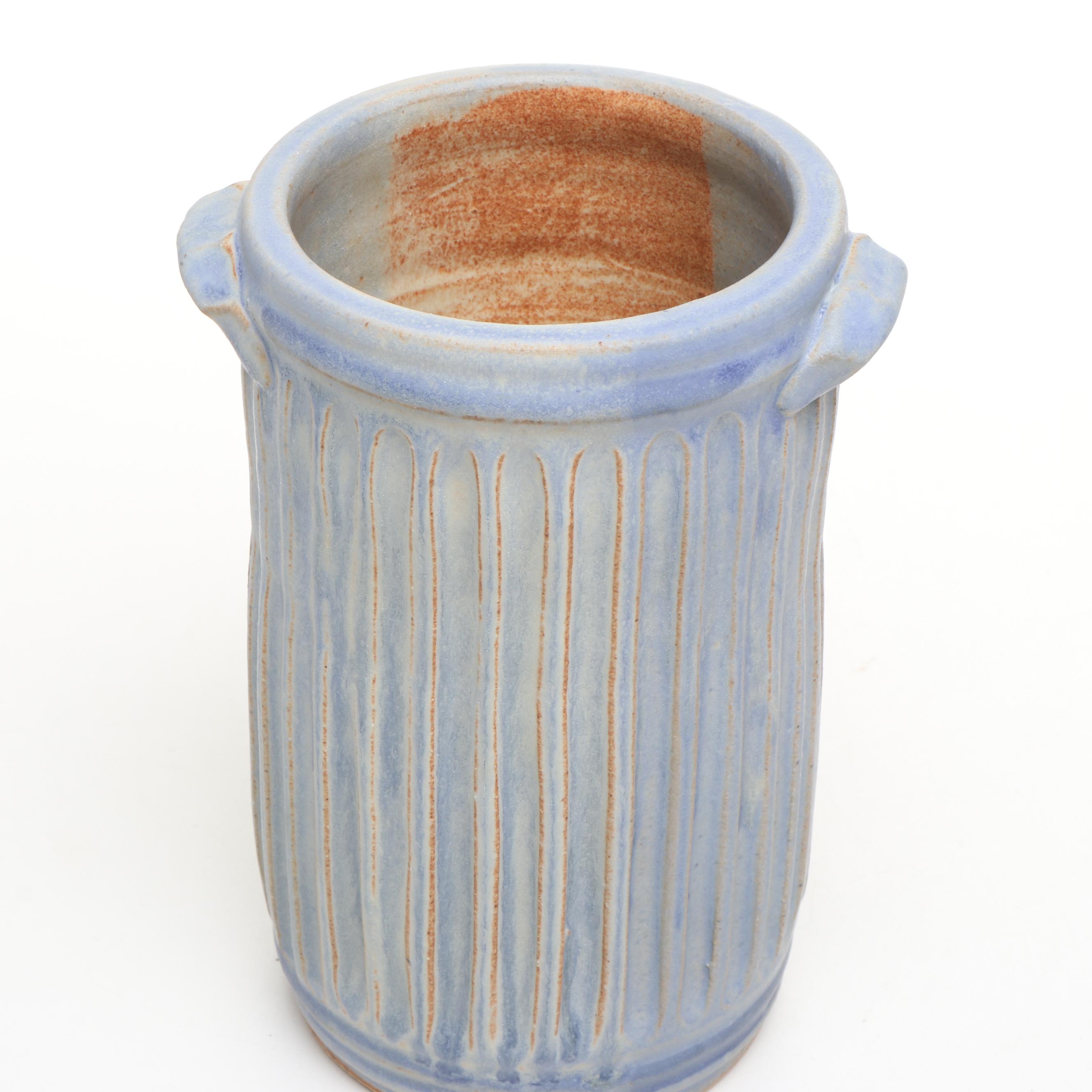 Dick Overman Stoneware Wine Bottle Holders, 21st Century