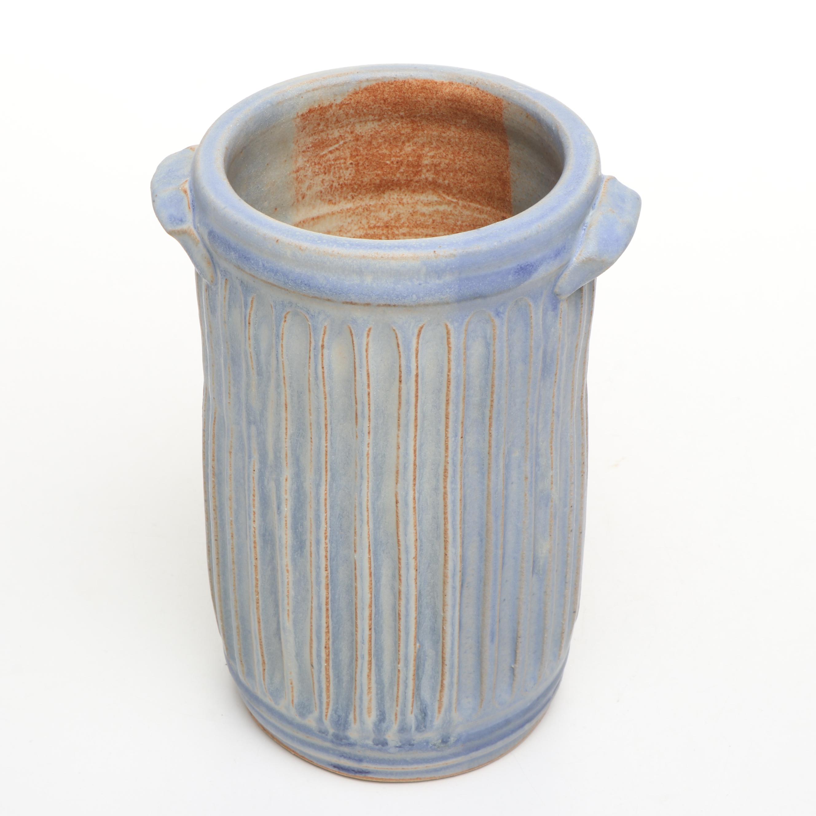 Dick Overman Stoneware Wine Bottle Holders, 21st Century