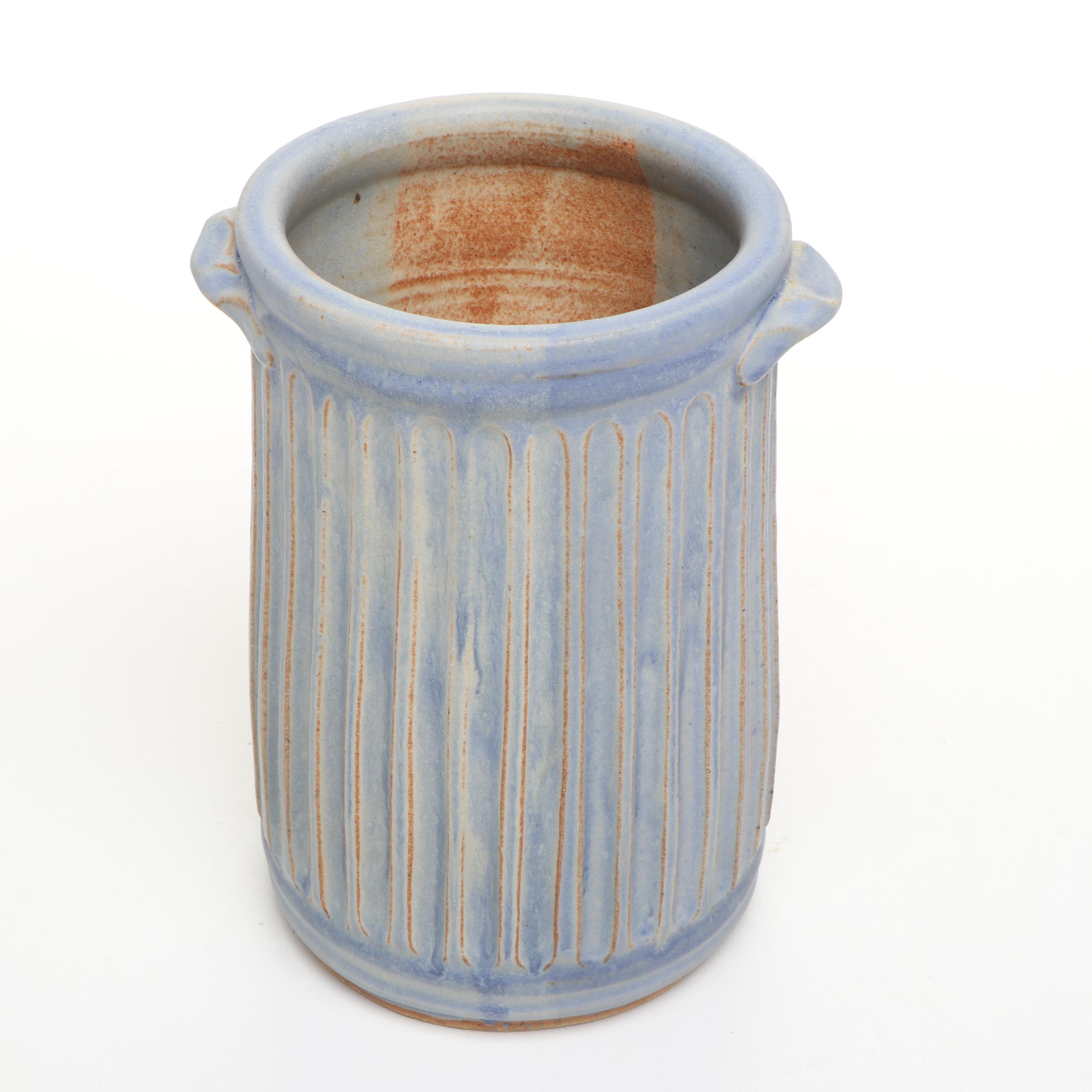 Dick Overman Stoneware Wine Bottle Holders, 21st Century