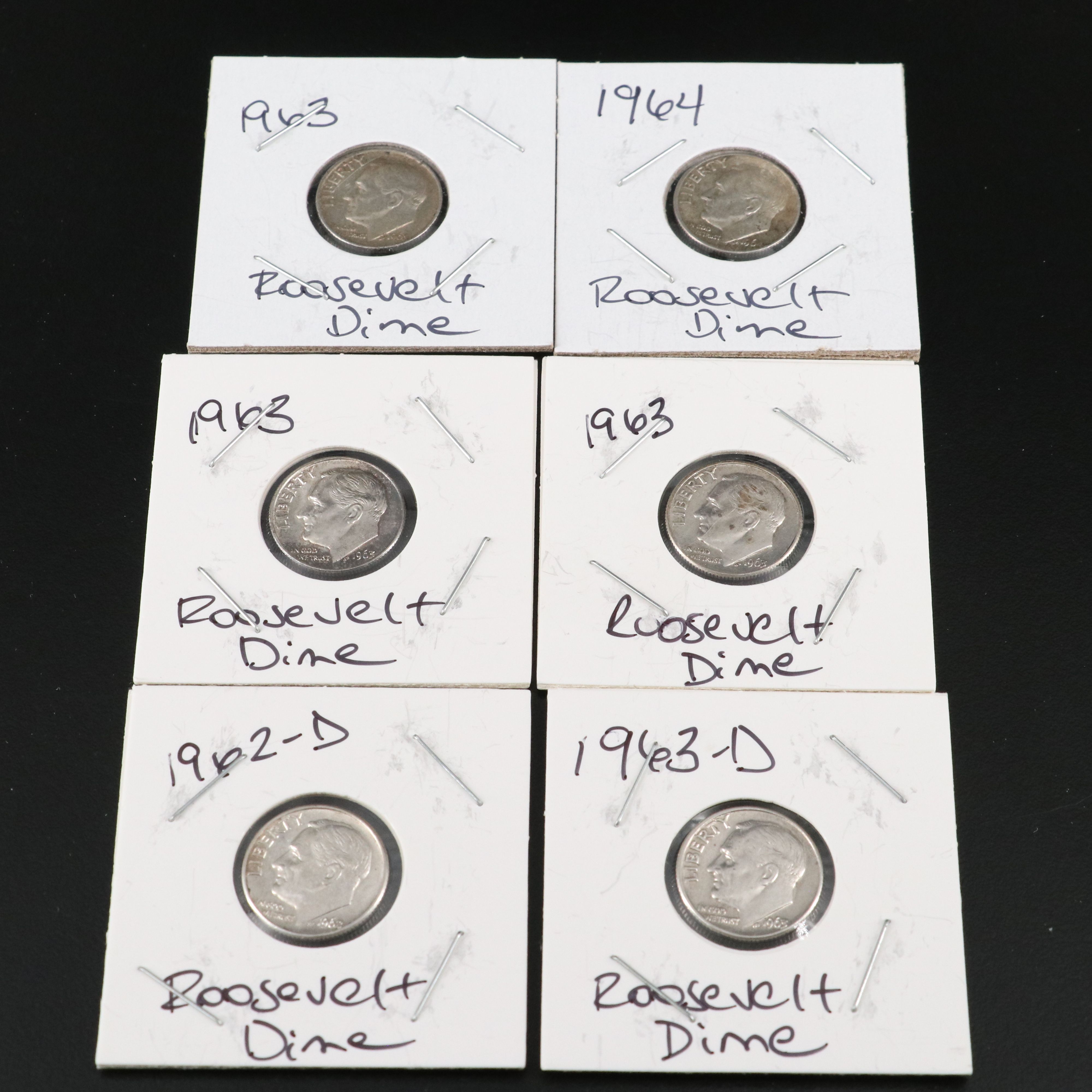 Forty-Five Silver U.S. Dimes, Mainly Roosevelt