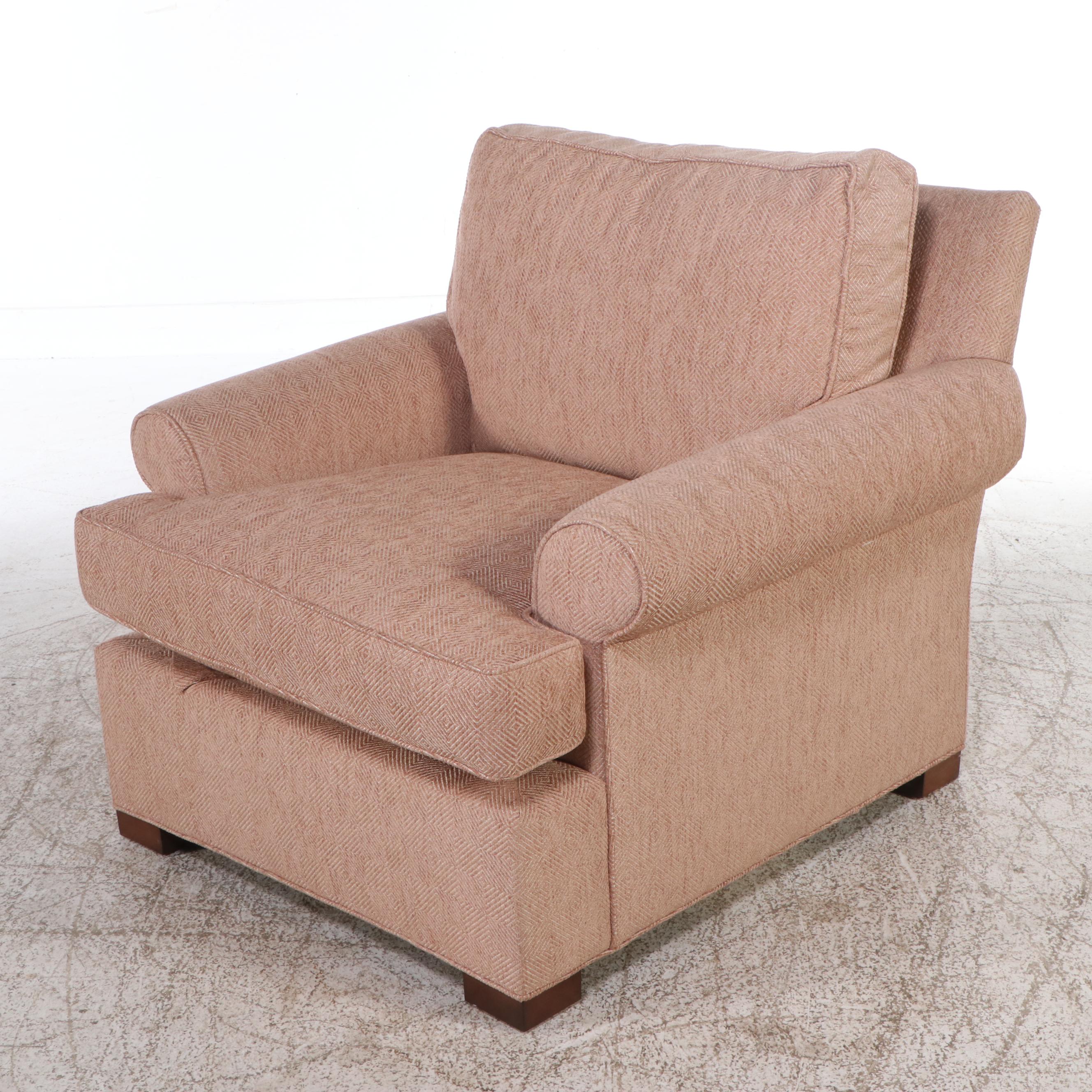 Ambella Home Collection Contemporary Chenille Upholstered Armchair
