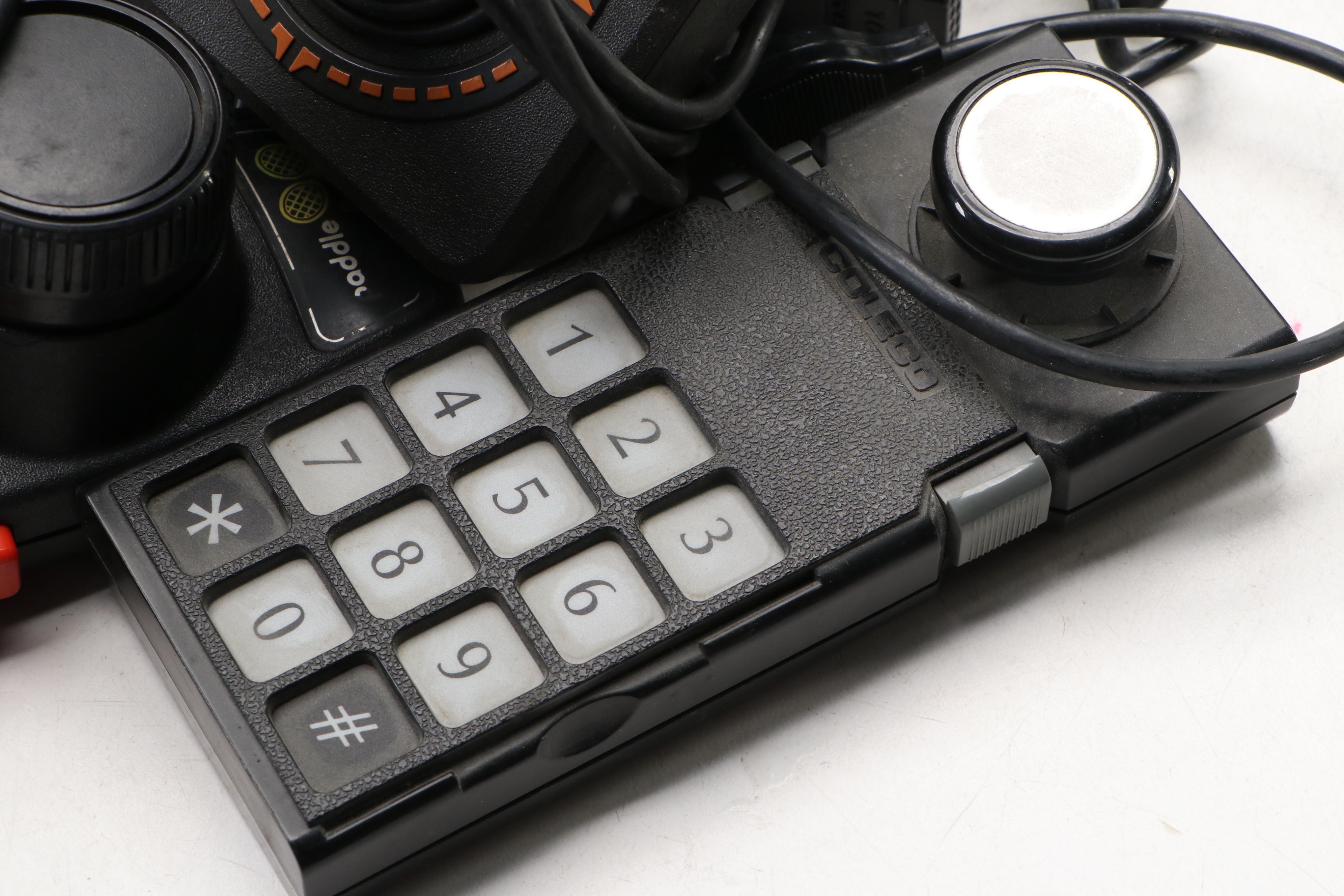 Coleco Vision Expansion Module #1 Video Game System, Controllers, Cartridges