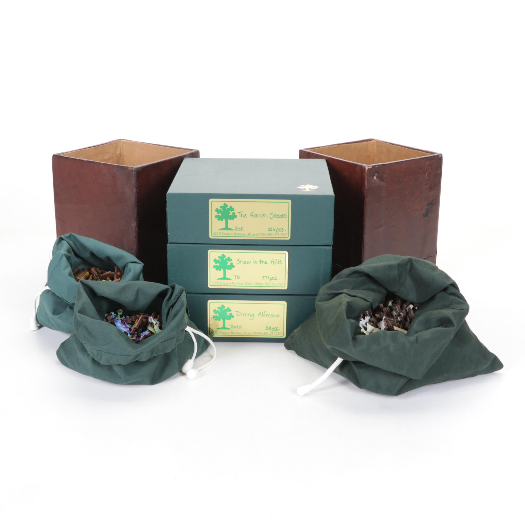 Elms and Other Precision Cut Jigsaw Puzzles, 21st Century