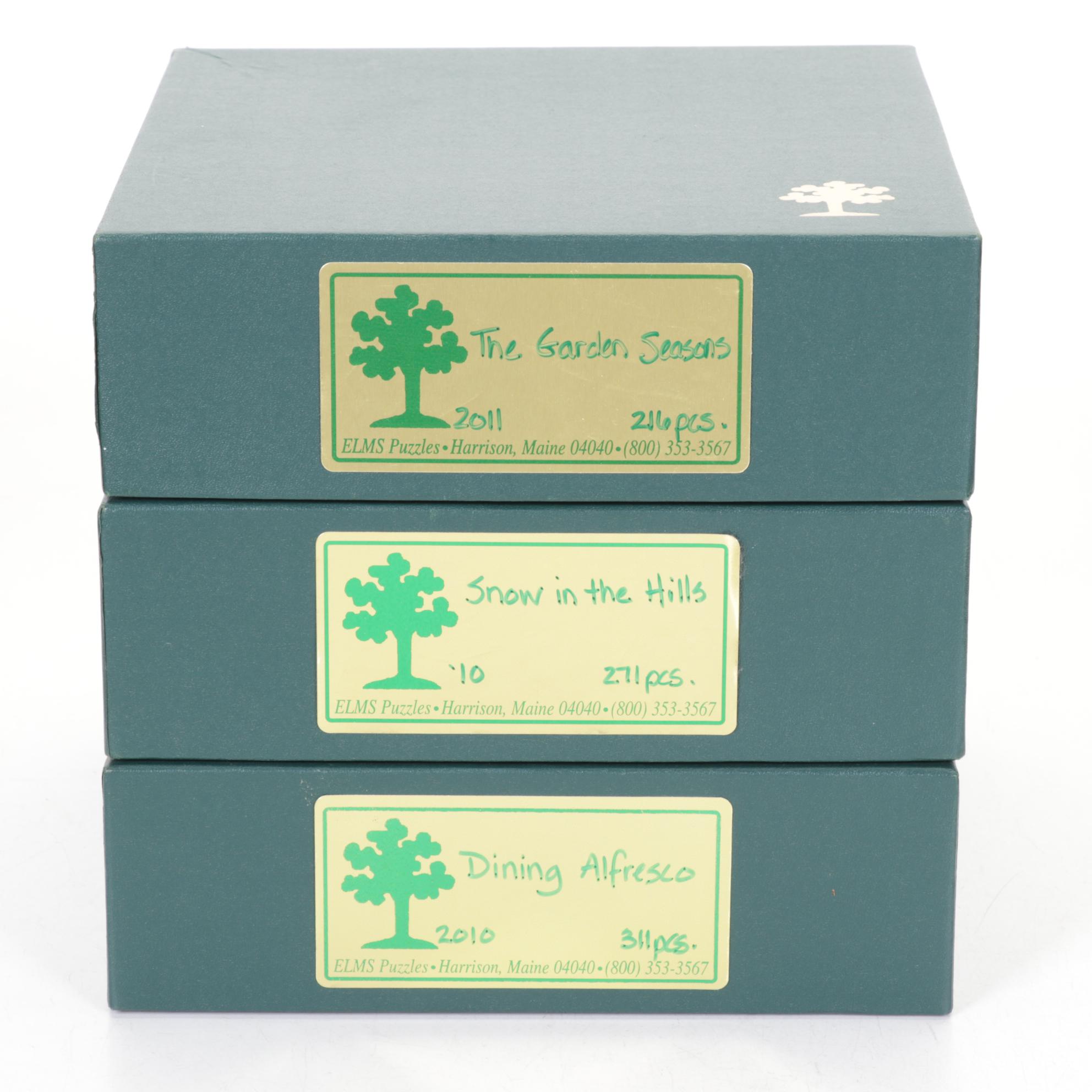 Elms and Other Precision Cut Jigsaw Puzzles, 21st Century