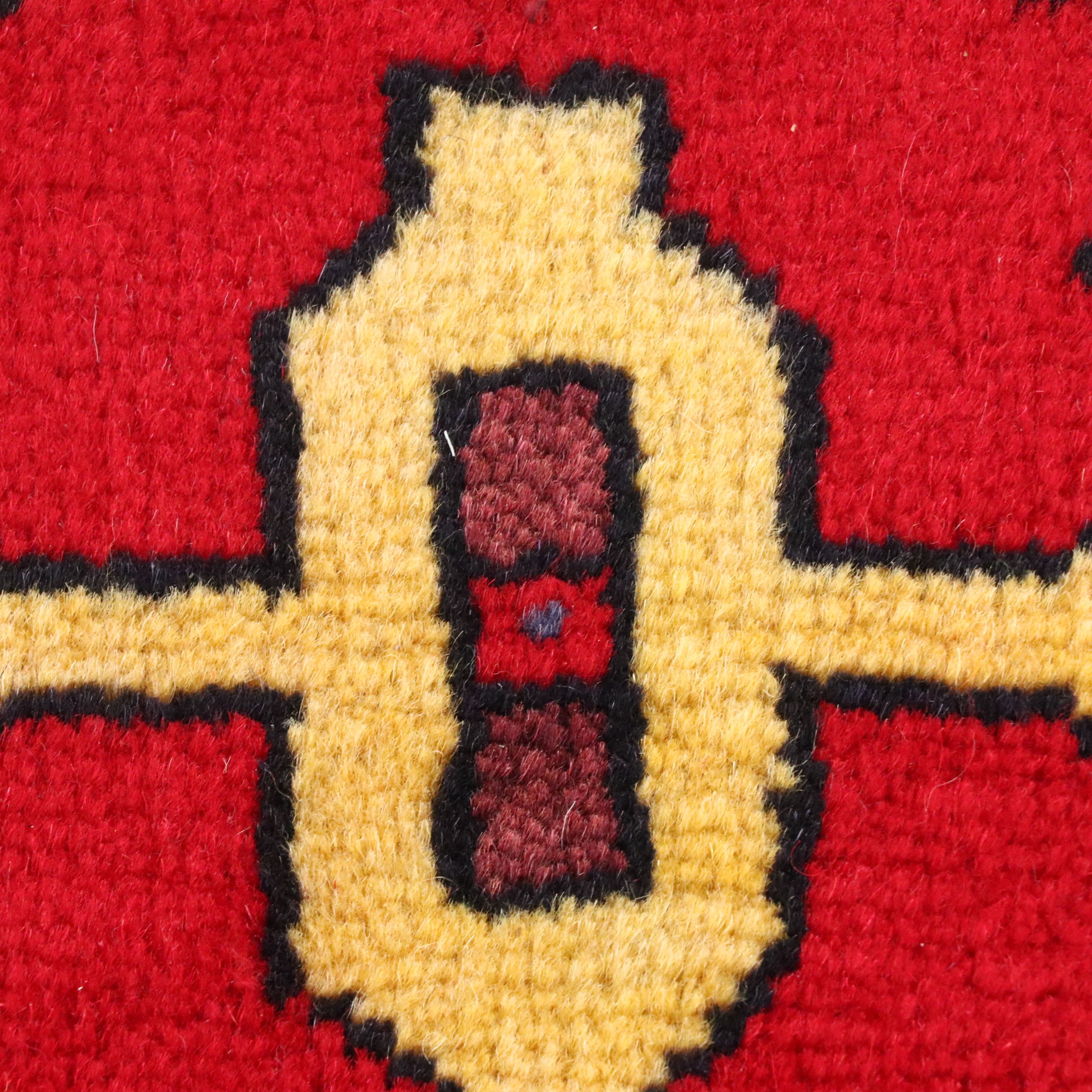 3'2 x 10'11 Hand-Knotted Caucasian Kazak Long Rug