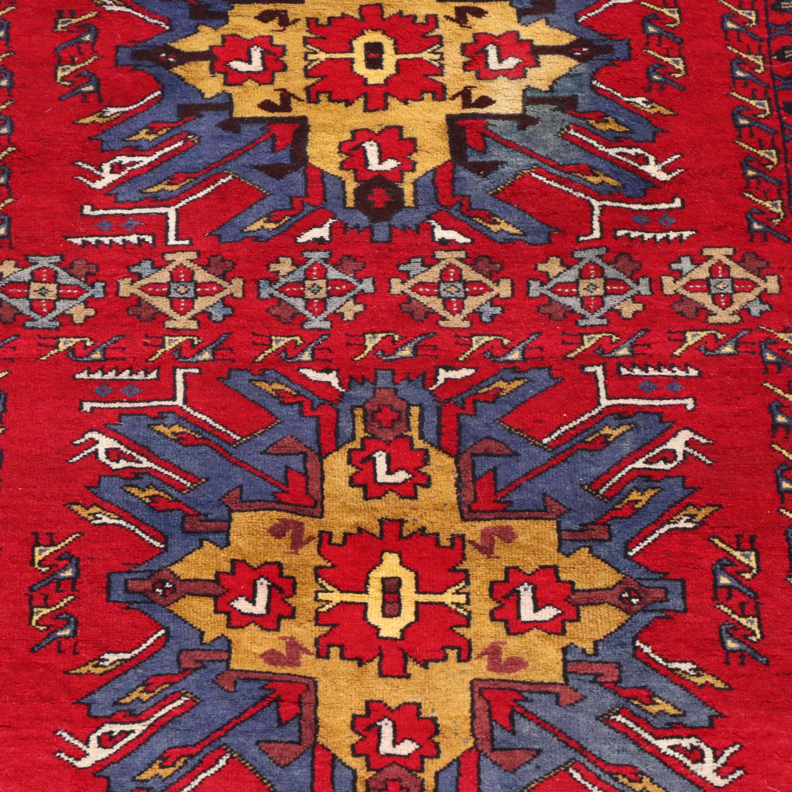 3'2 x 10'11 Hand-Knotted Caucasian Kazak Long Rug
