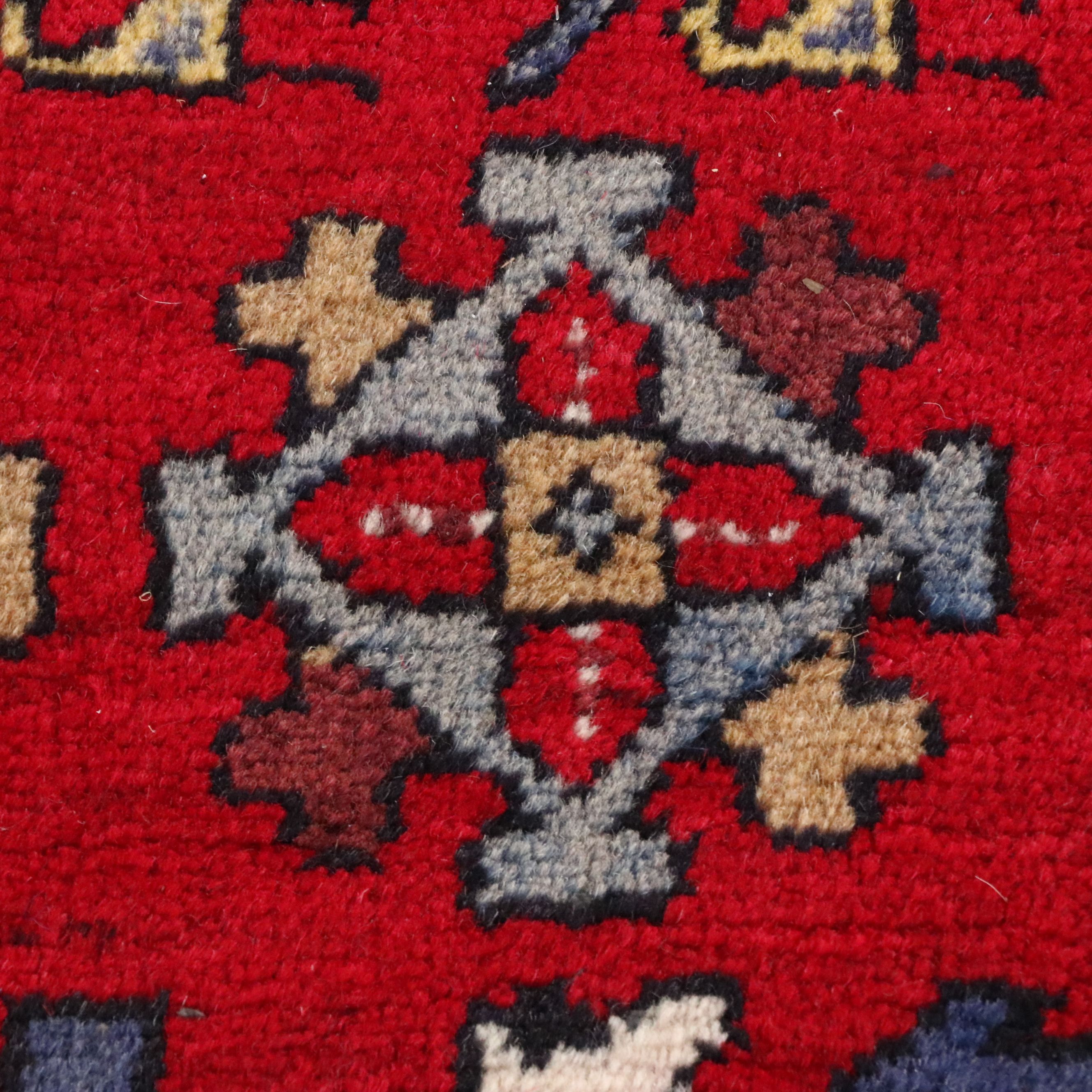 3'2 x 10'11 Hand-Knotted Caucasian Kazak Long Rug