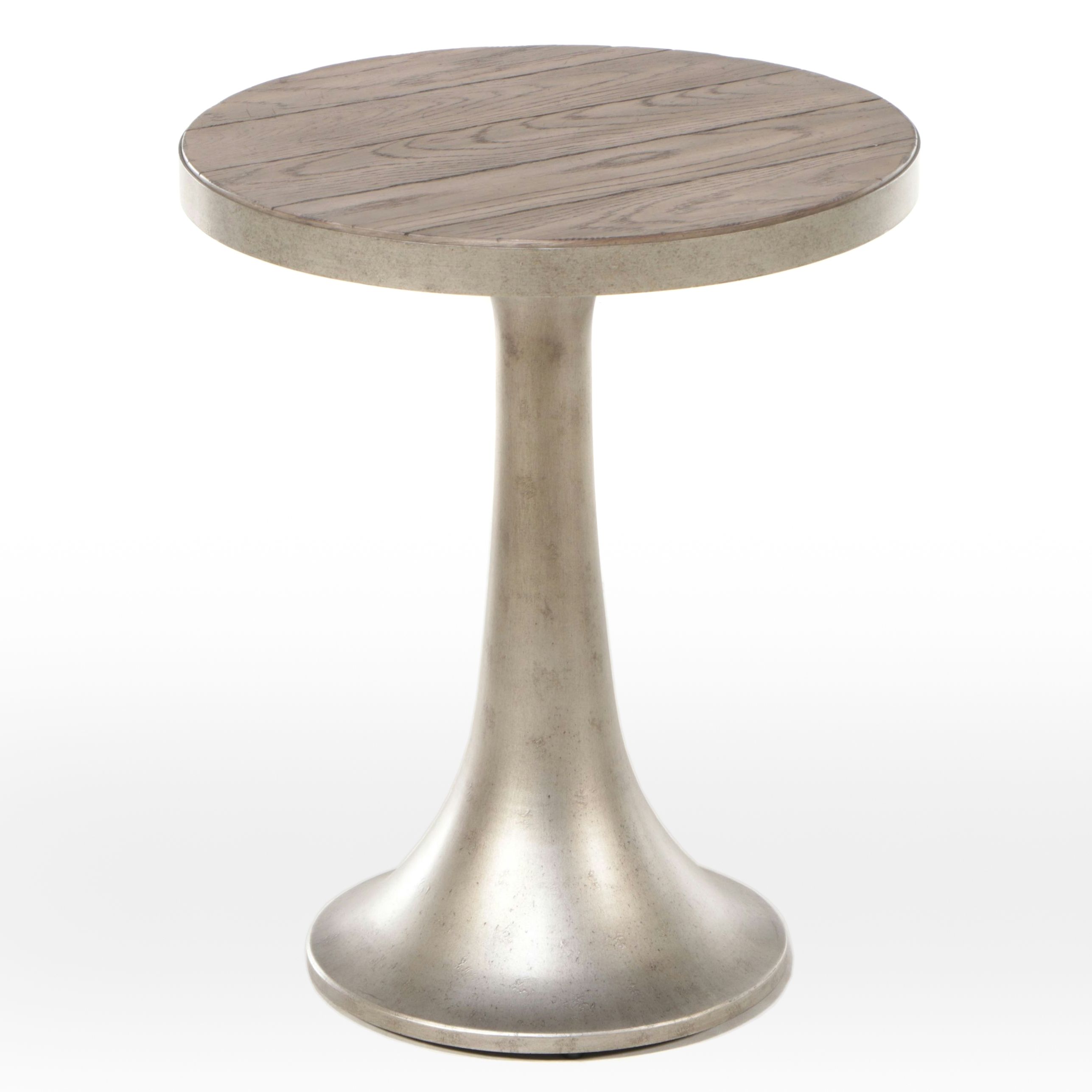 Hammary Furniture Contemporary Oak and Metal Side Table