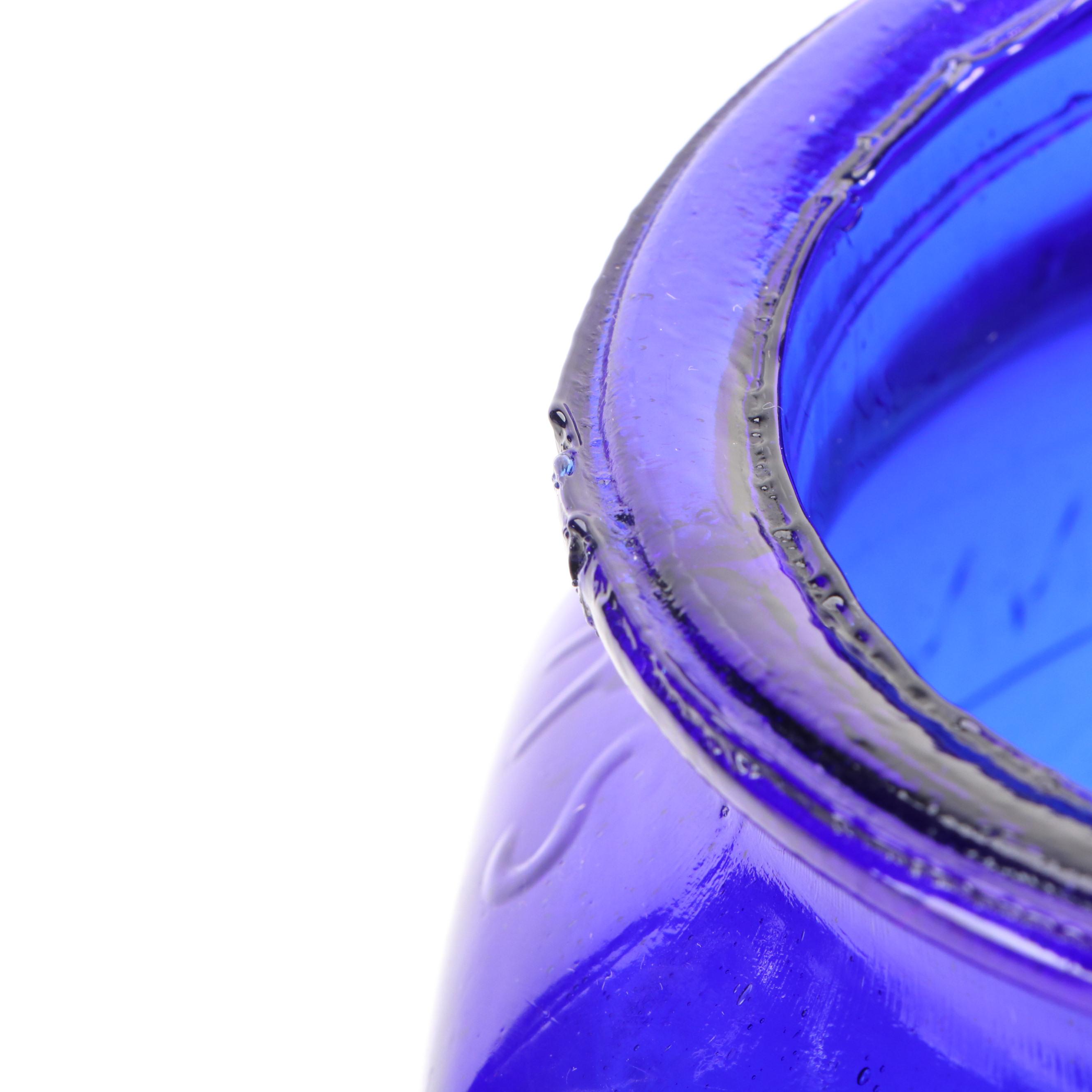 Vintage Planters Peanuts Cobalt Glass Jar with Mr. Peanut Shakers