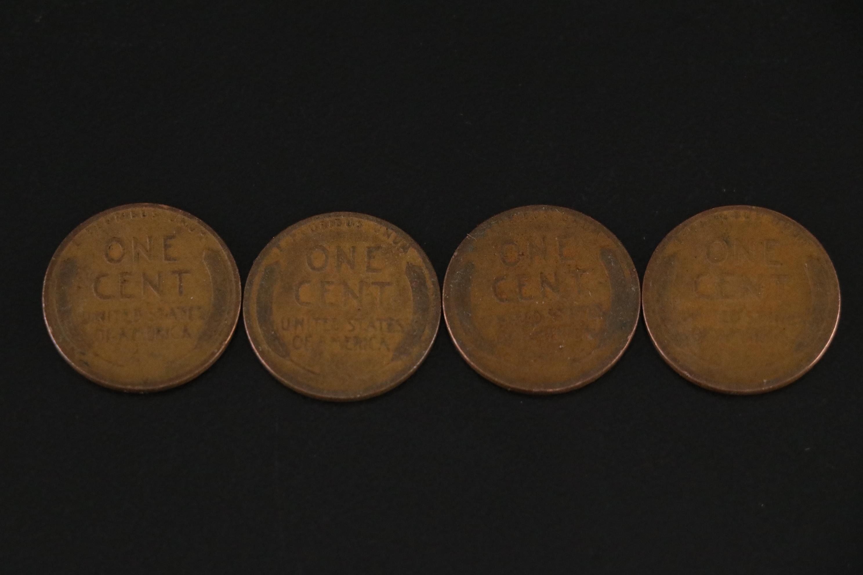 Three Peace Dollars, One 1964 Kennedy Half Dollar, and Other US Coins