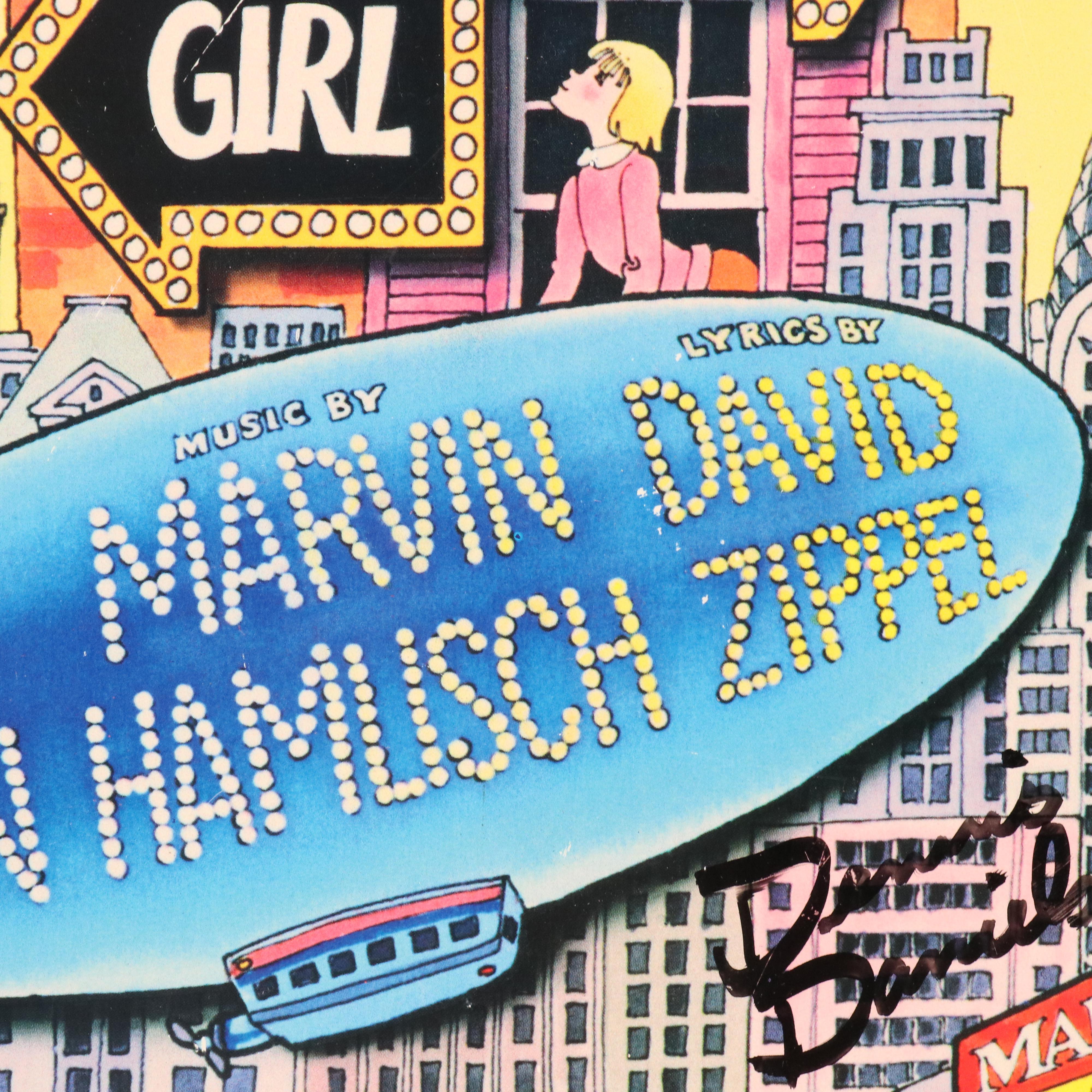 "The Goodbye Girl" Show Poster Autographed by Cast Including Martin Short