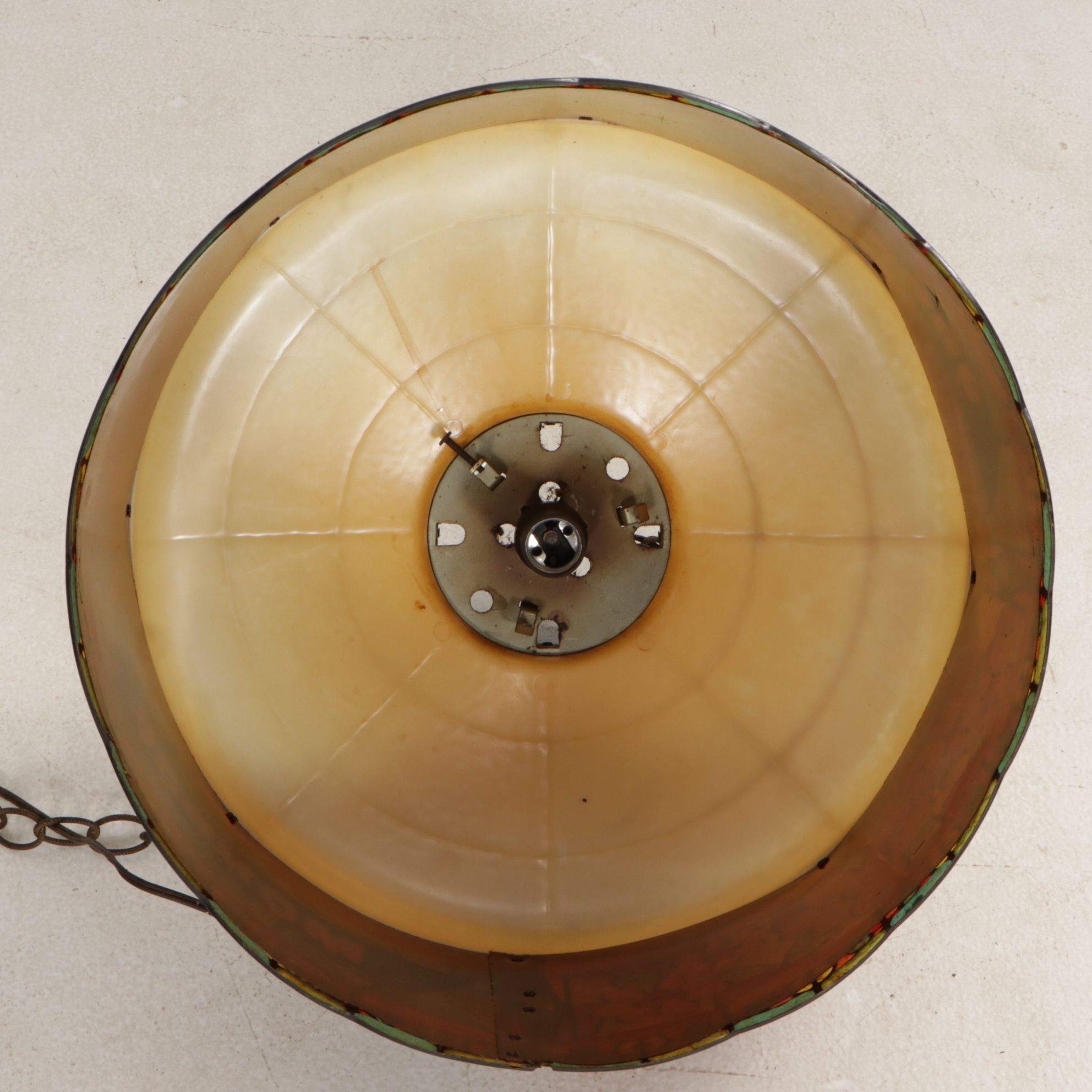 Monroe Shocks Stylized Advertising Pendant Light, Mid-20th Century