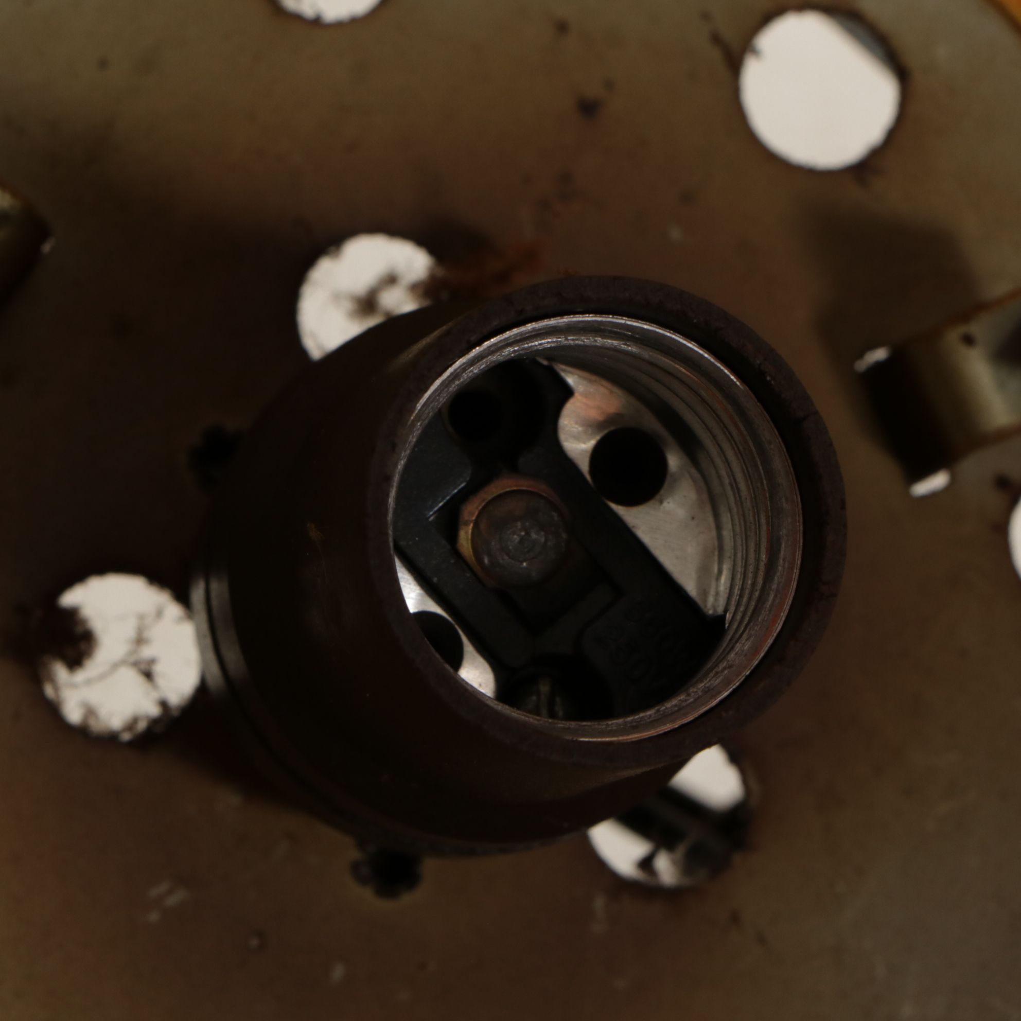 Monroe Shocks Stylized Advertising Pendant Light, Mid-20th Century