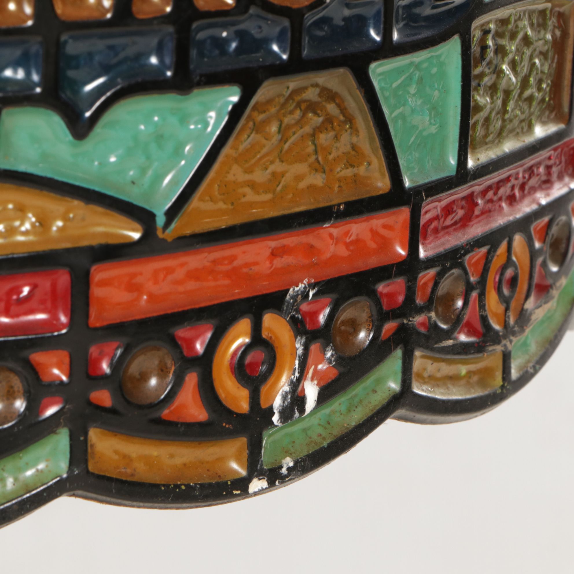 Monroe Shocks Stylized Advertising Pendant Light, Mid-20th Century