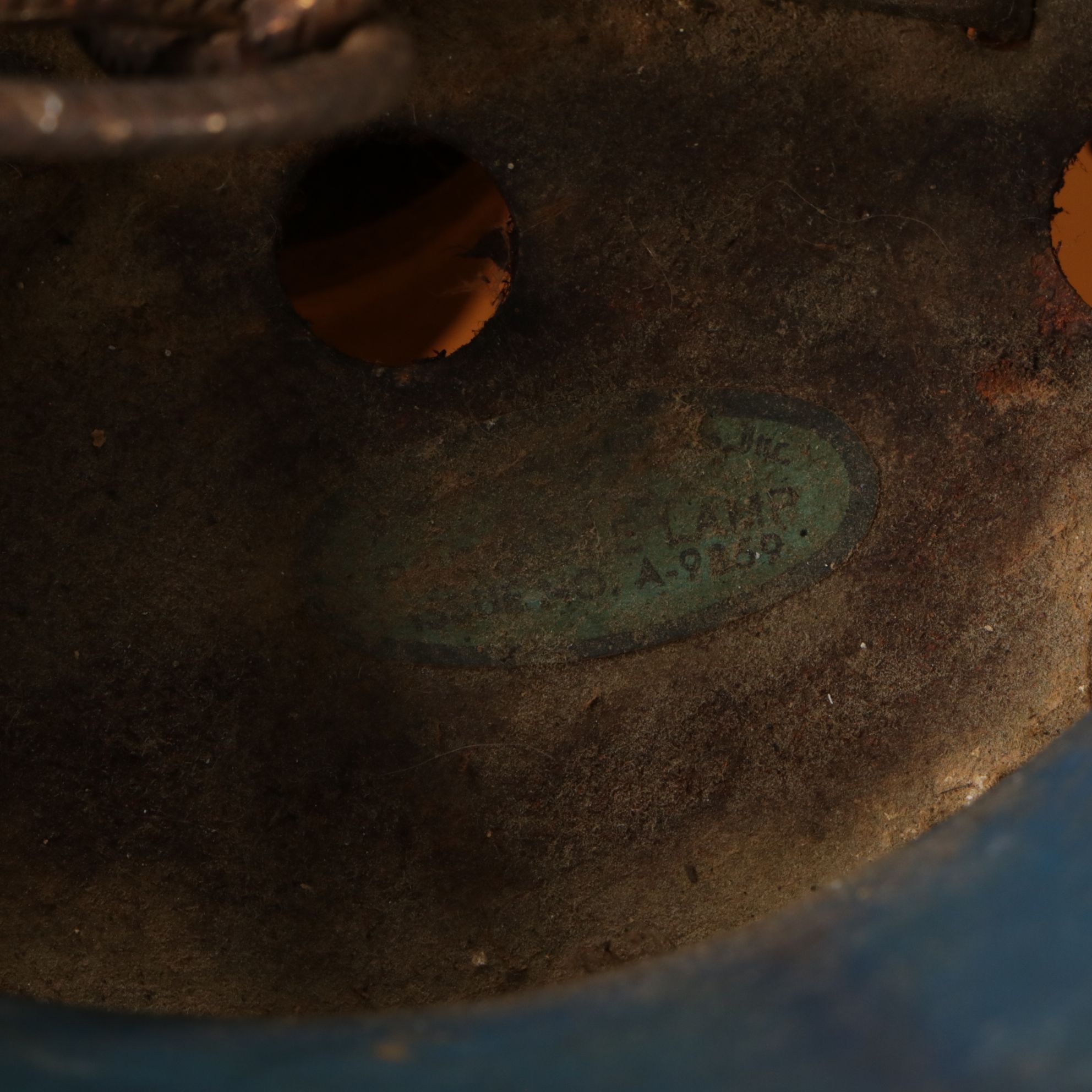 Monroe Shocks Stylized Advertising Pendant Light, Mid-20th Century