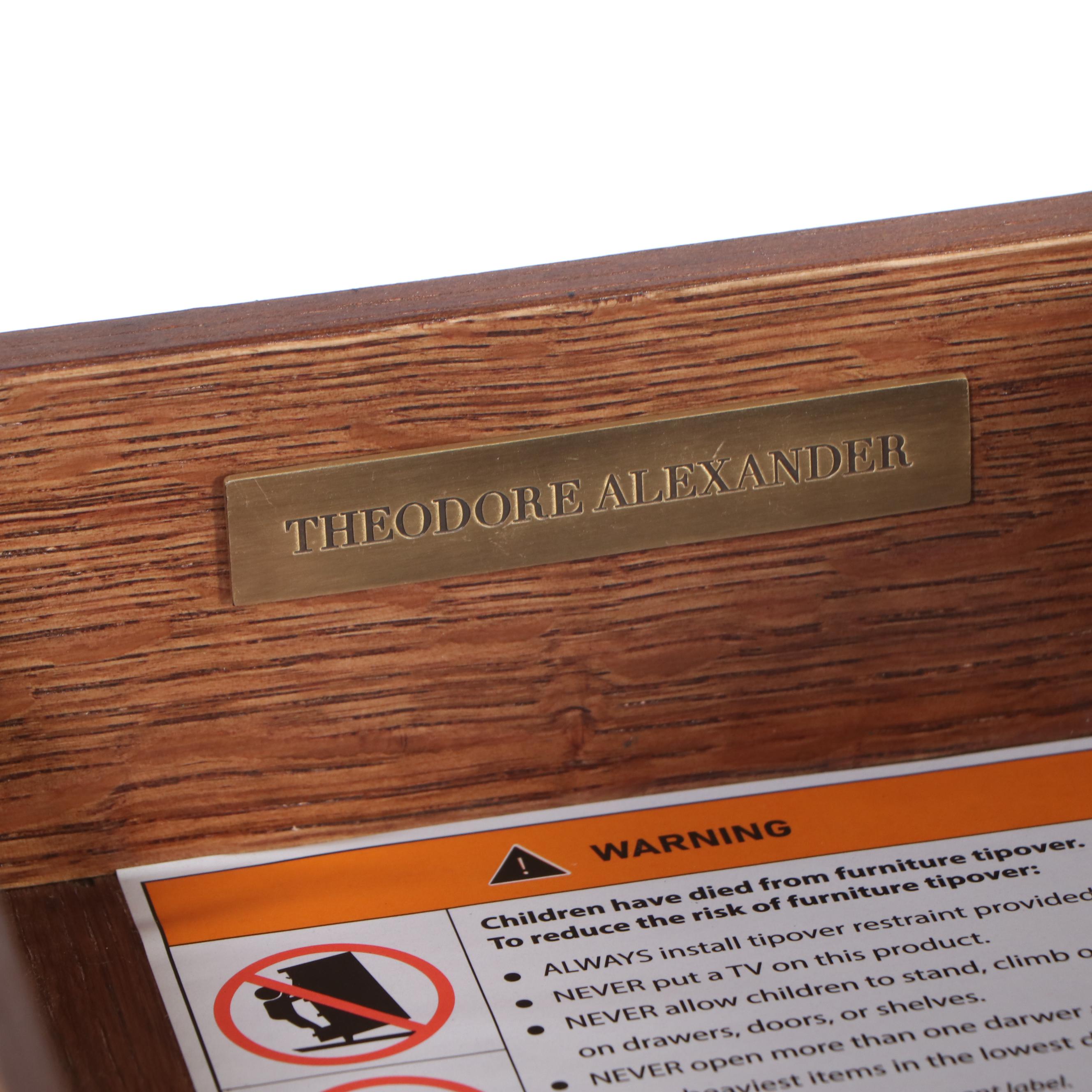 Theodore Alexander Oak "Nova" Console Table