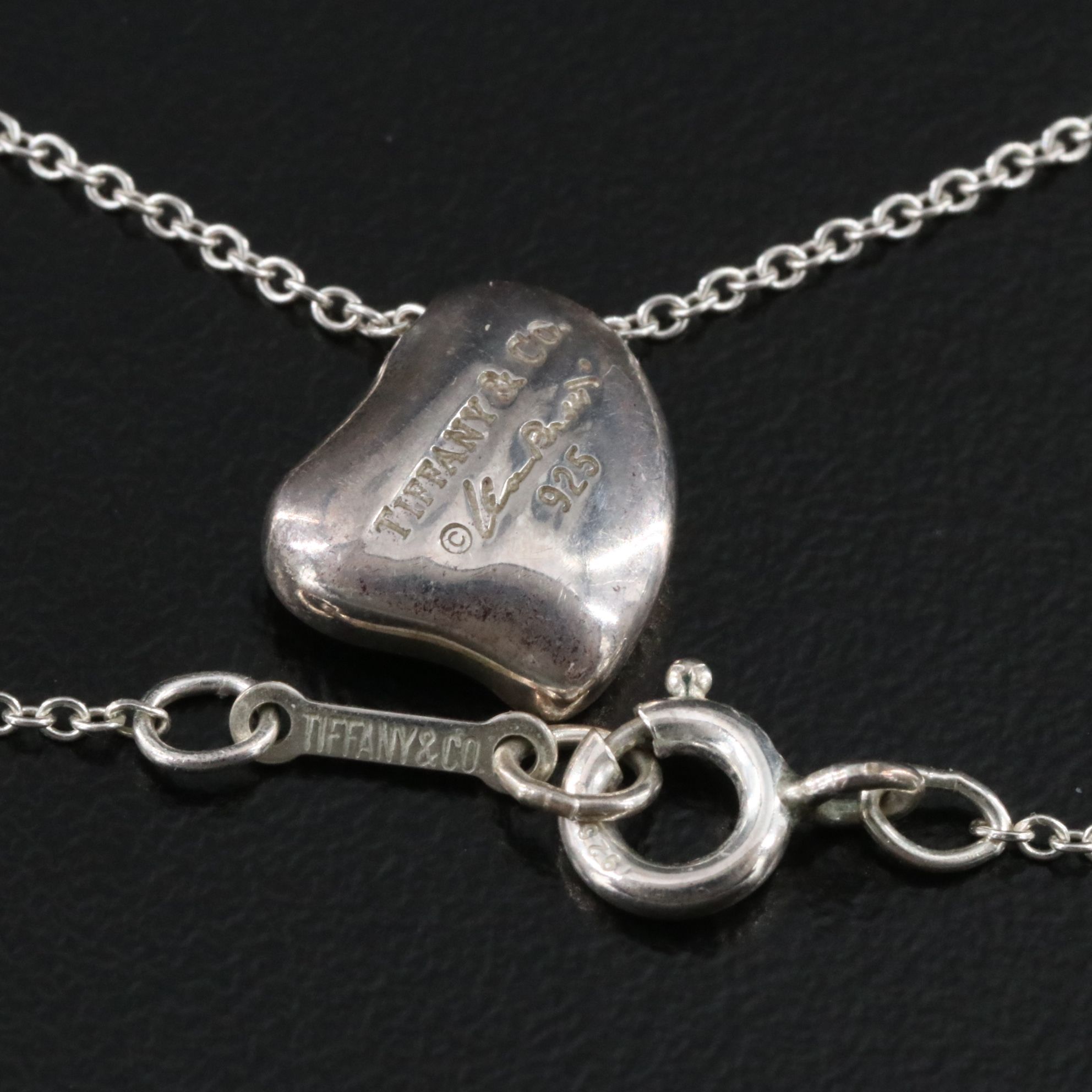 Elsa Peretti for Tiffany & Co. Sterling Full Heart Necklace