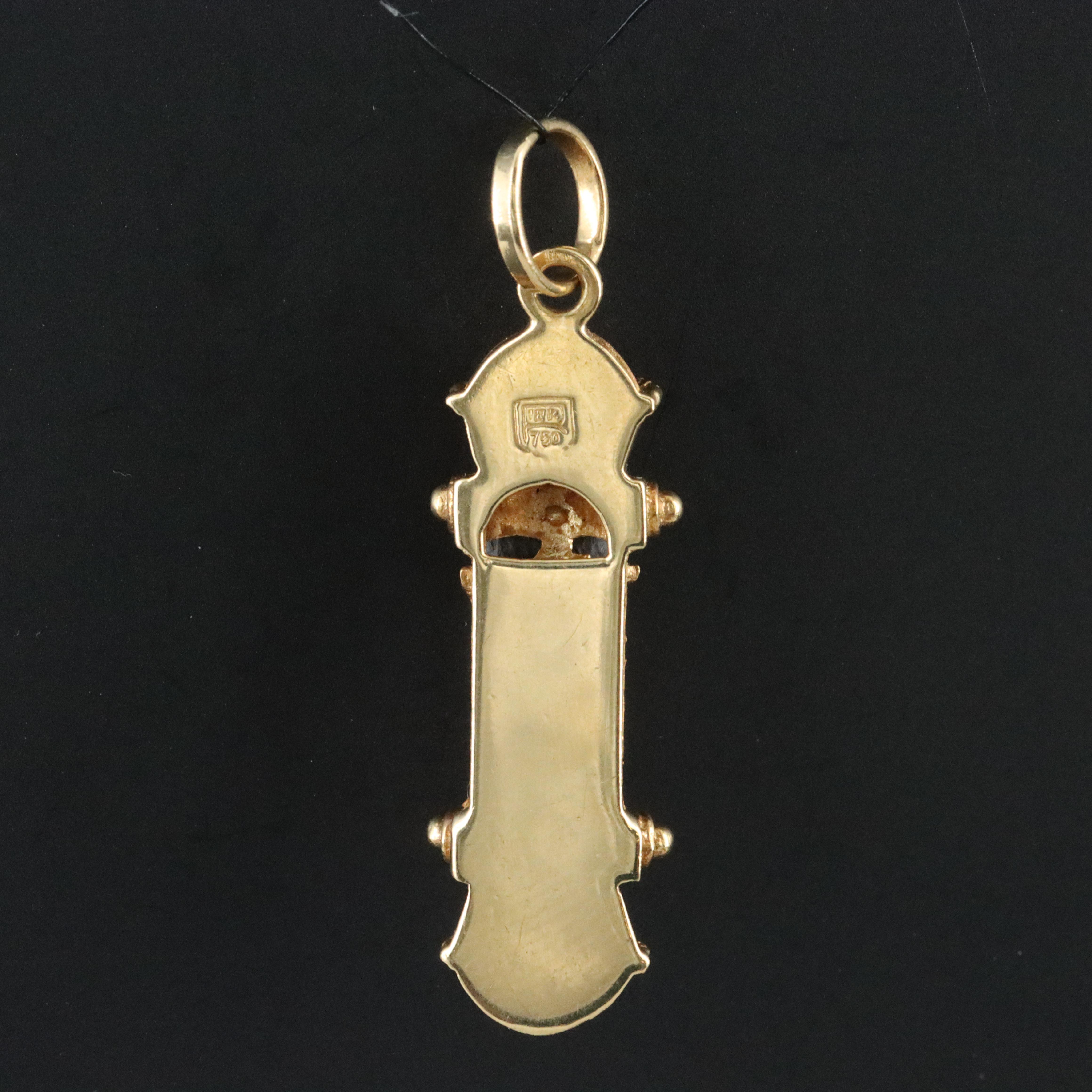 Judaic 18K Mezuzah Pendant