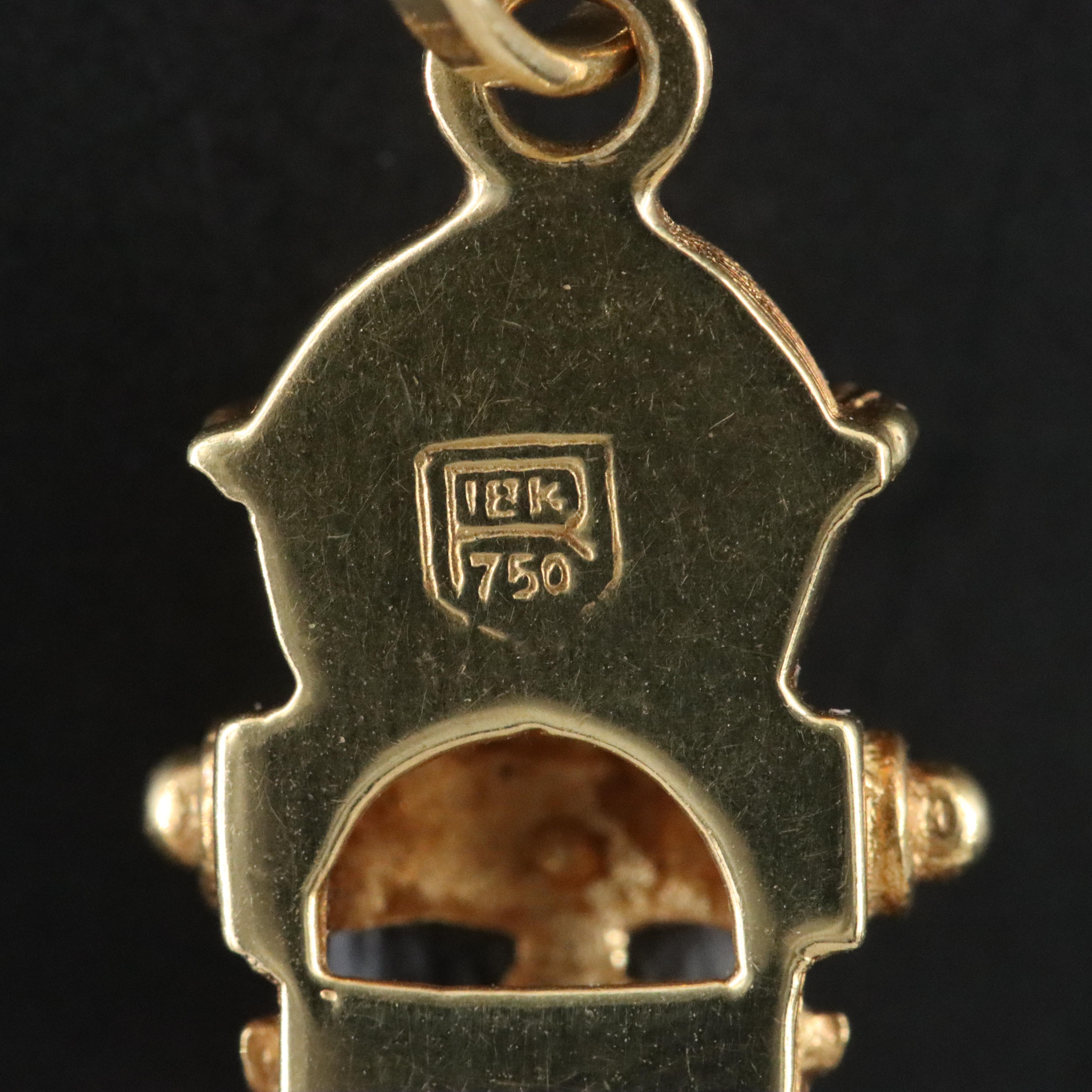 Judaic 18K Mezuzah Pendant