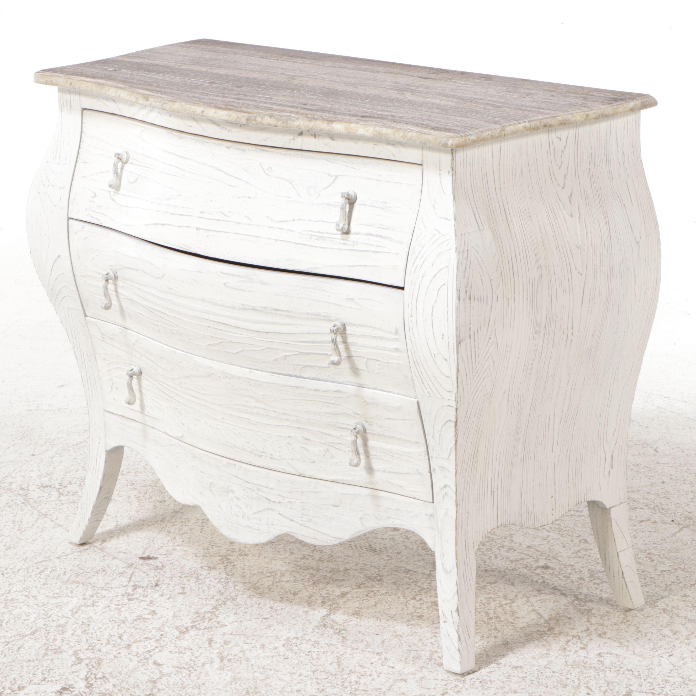 Hooker French Provincial White-Finished Wood Commode