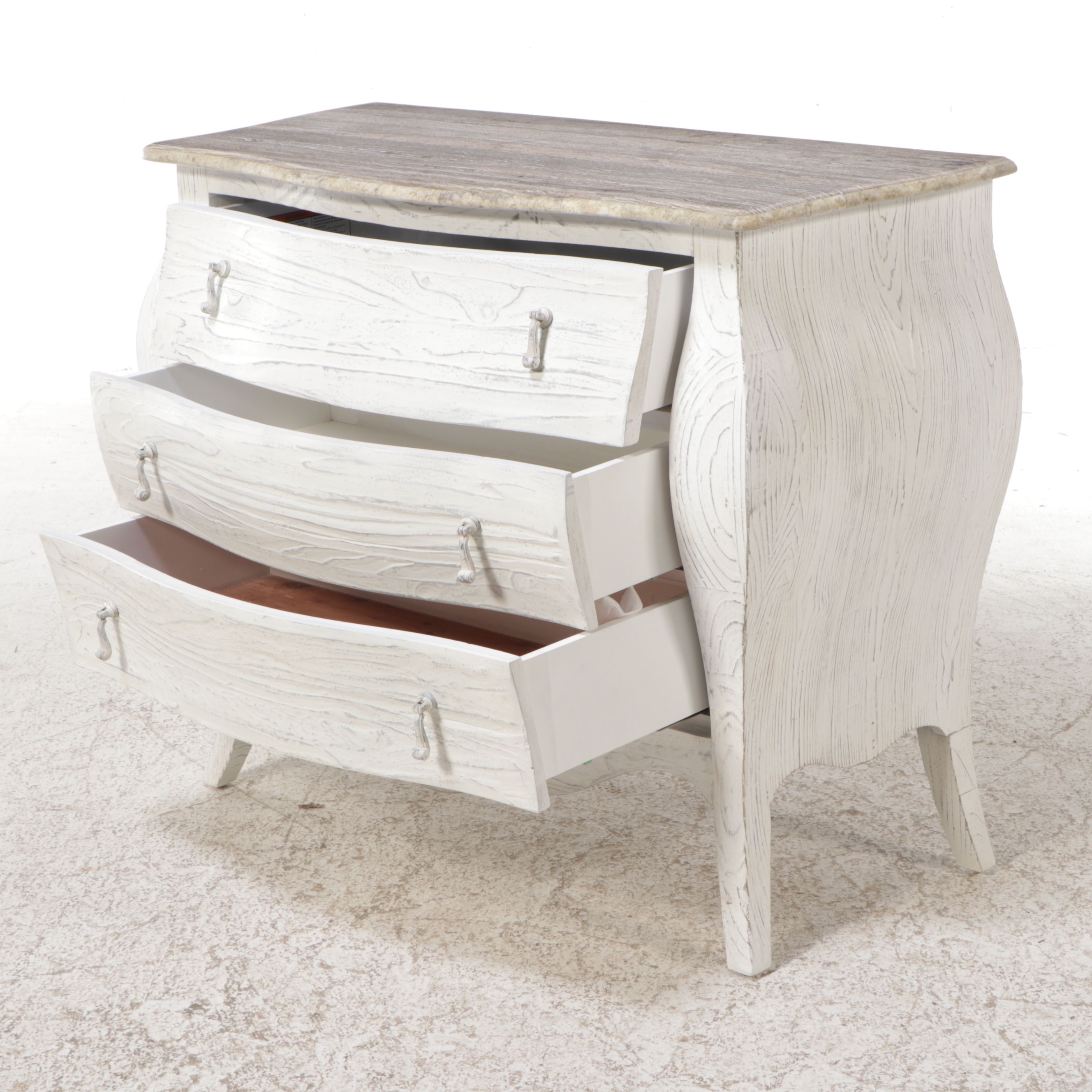 Hooker French Provincial White-Finished Wood Commode