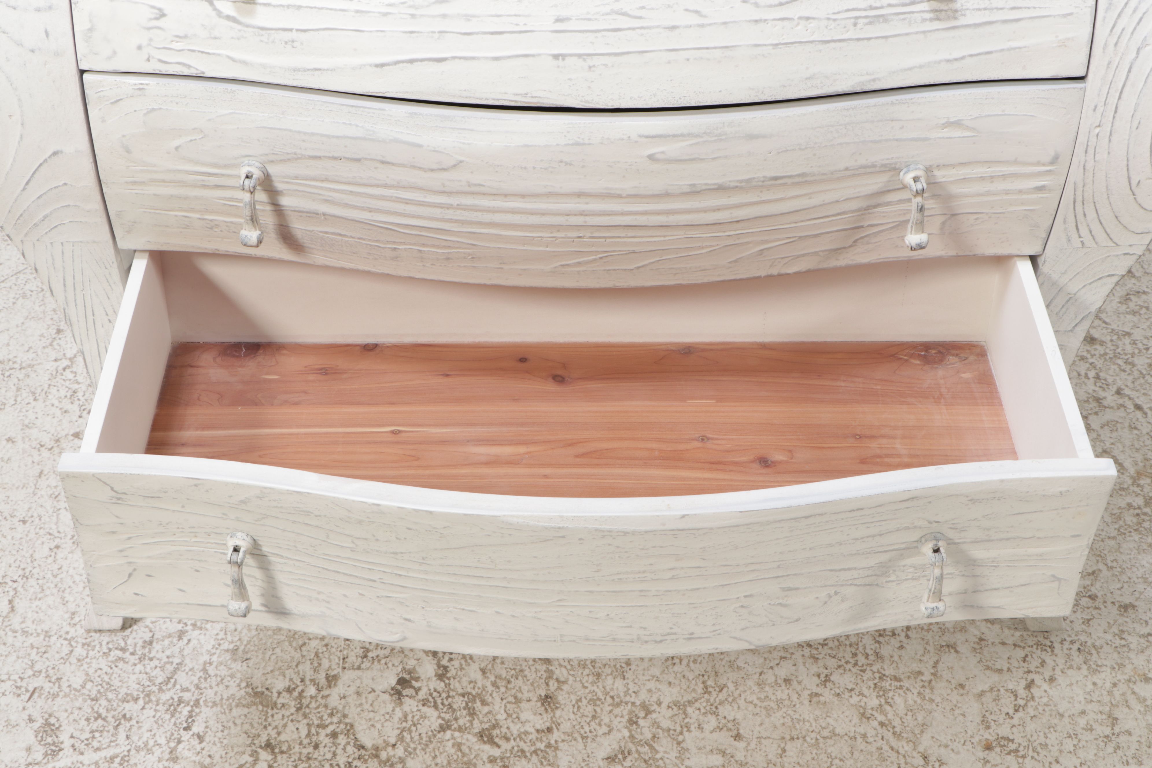 Hooker French Provincial White-Finished Wood Commode