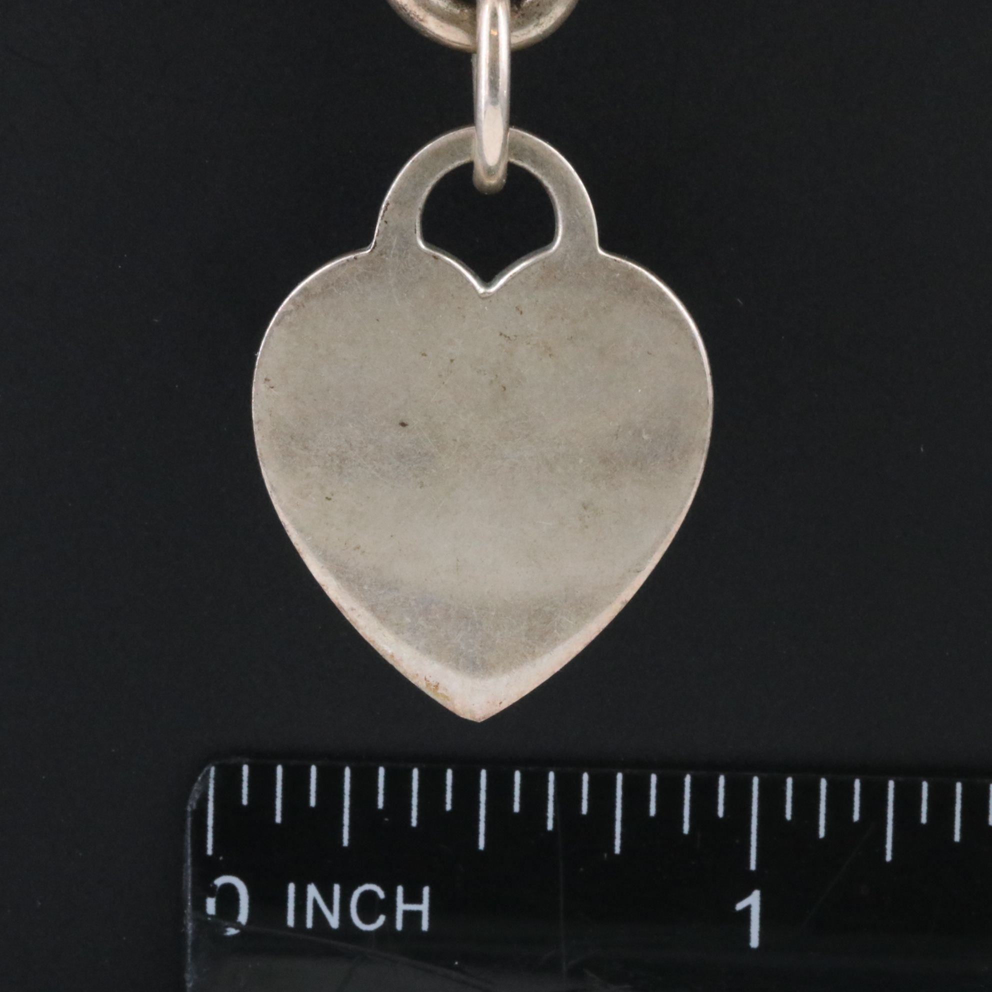 Tiffany & Co. Sterling Heart Tag Toggle Necklace
