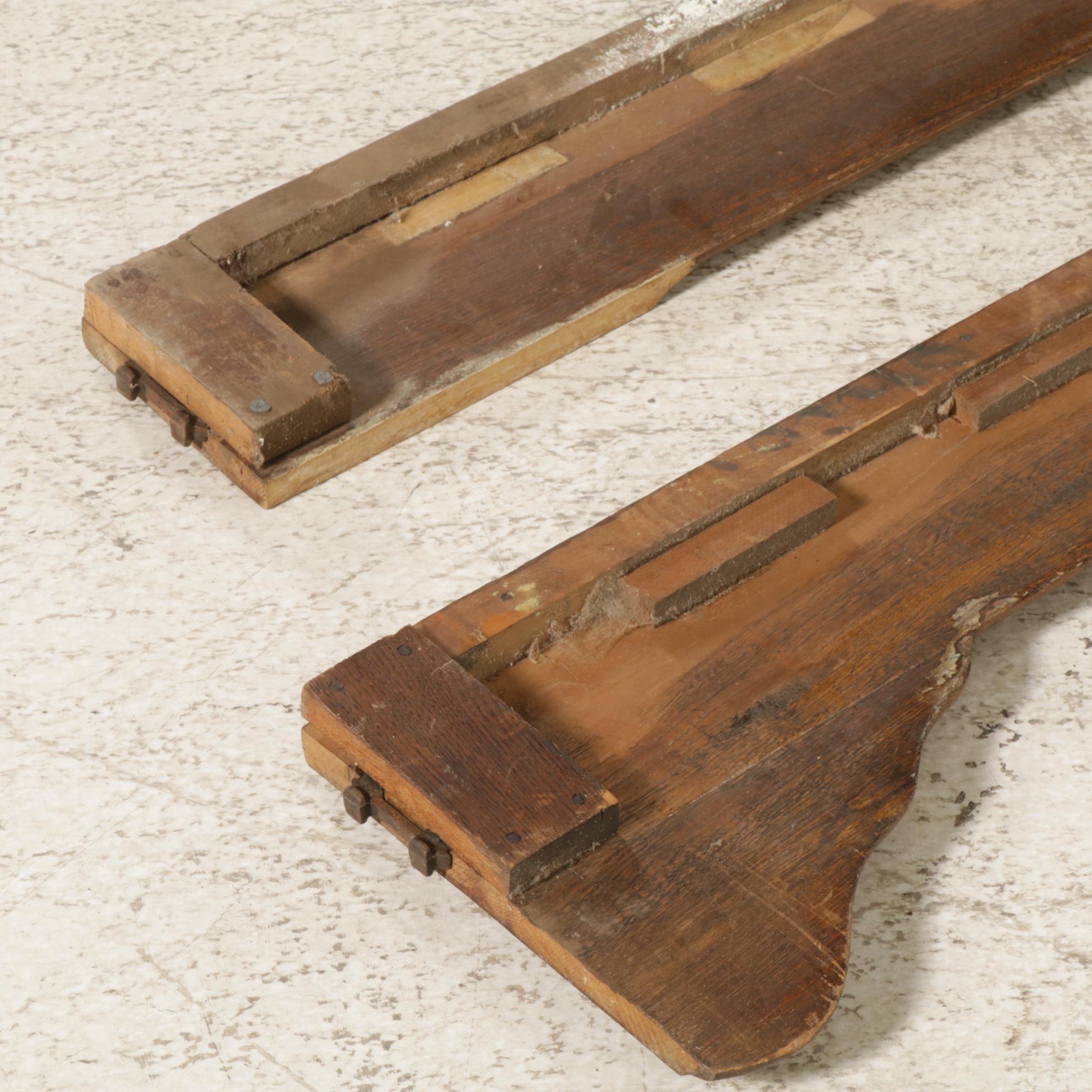 Victorian Eastlake Walnut and Burl Wood Full Size Bed Frame, Late 19th Century