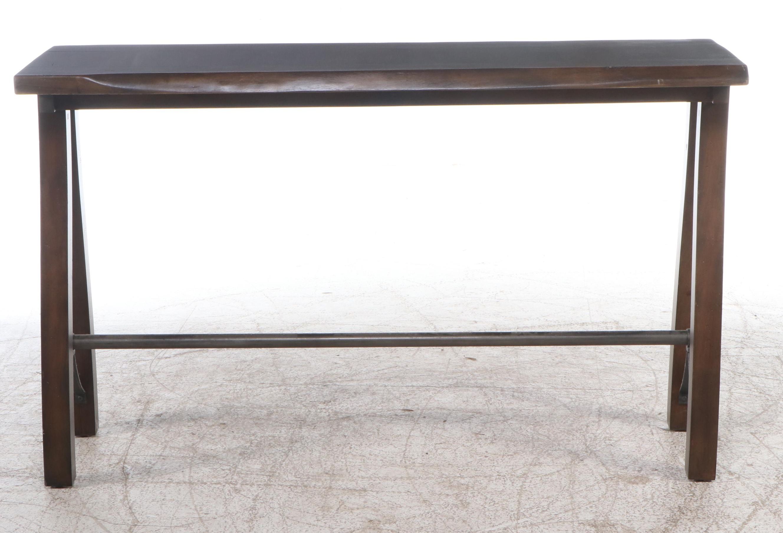 Uttermost Industrial Style Wood and Metal Console Table