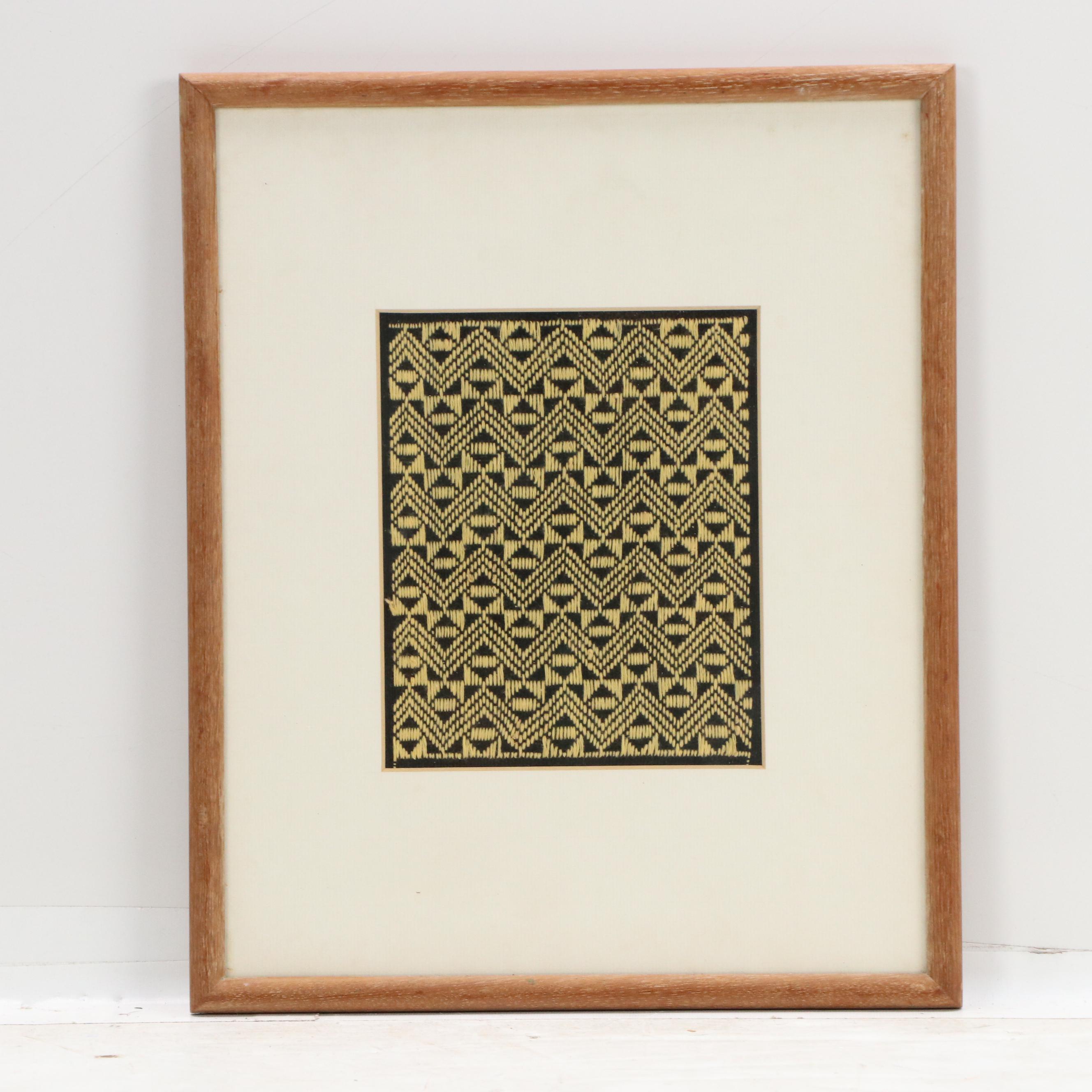 Dianne Dennis Photomechanical Print from "Woven Series," 1995, and Woven Panel