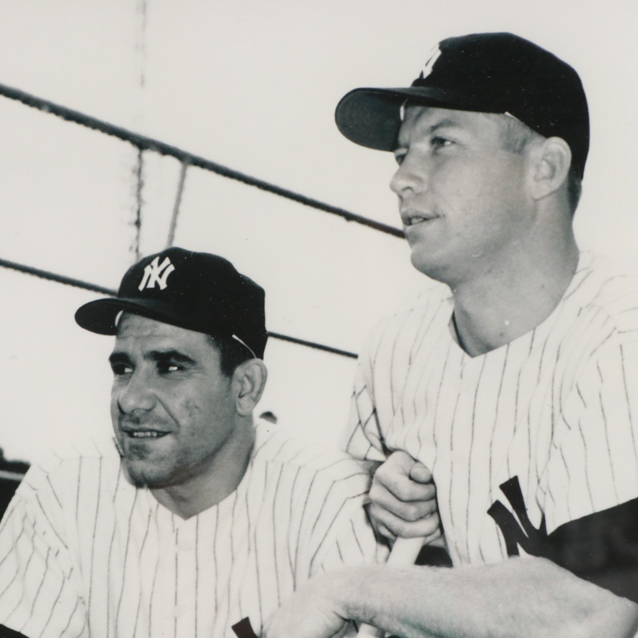 Giclée of New York Yankees Mickey Mantle, Ted Williams, and Yogi Berra