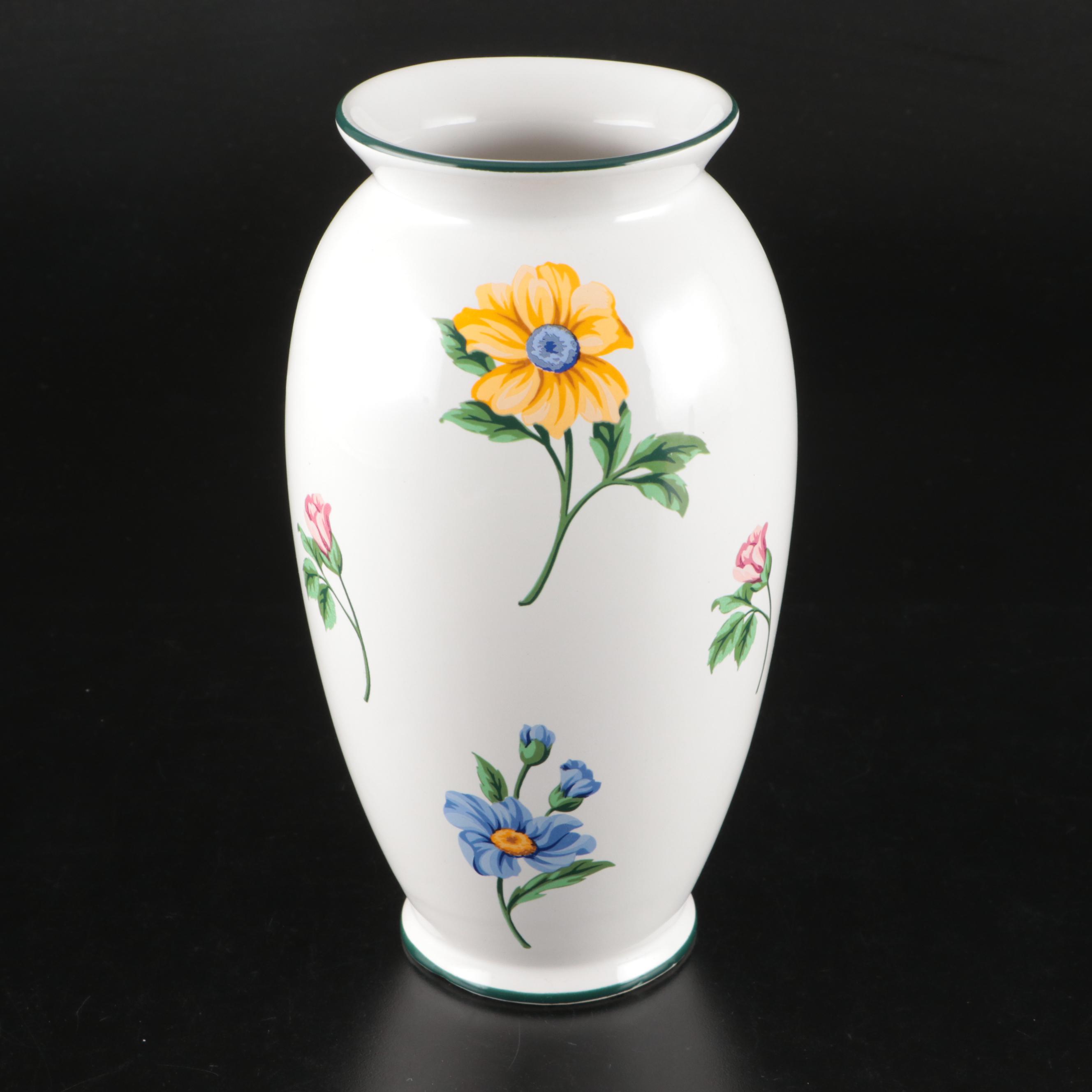 Tiffany & Co. "Sintra" Ceramic Handled Cachepot and Vase