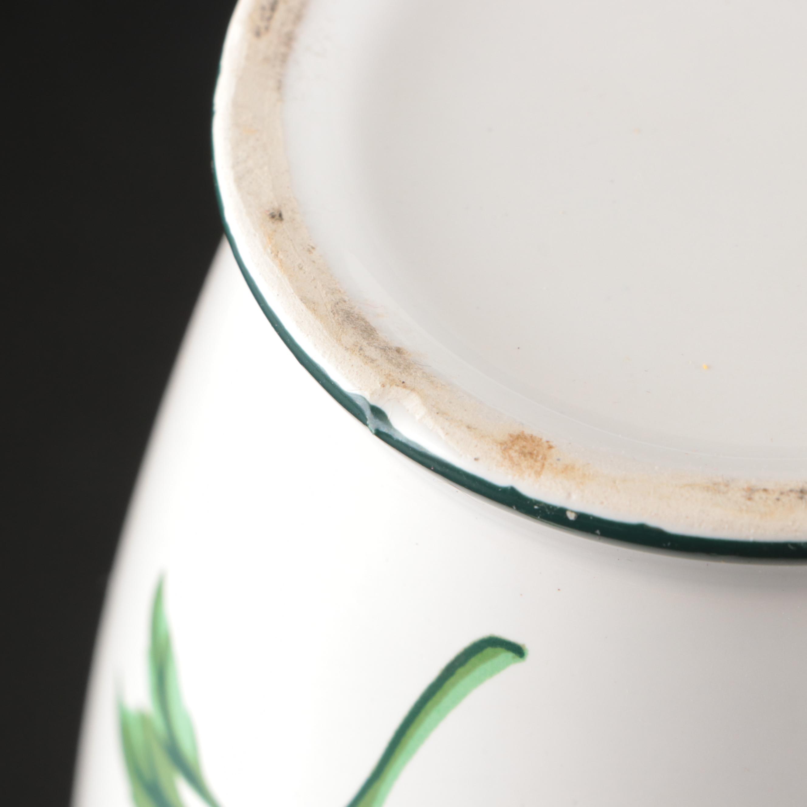 Tiffany & Co. "Sintra" Ceramic Handled Cachepot and Vase