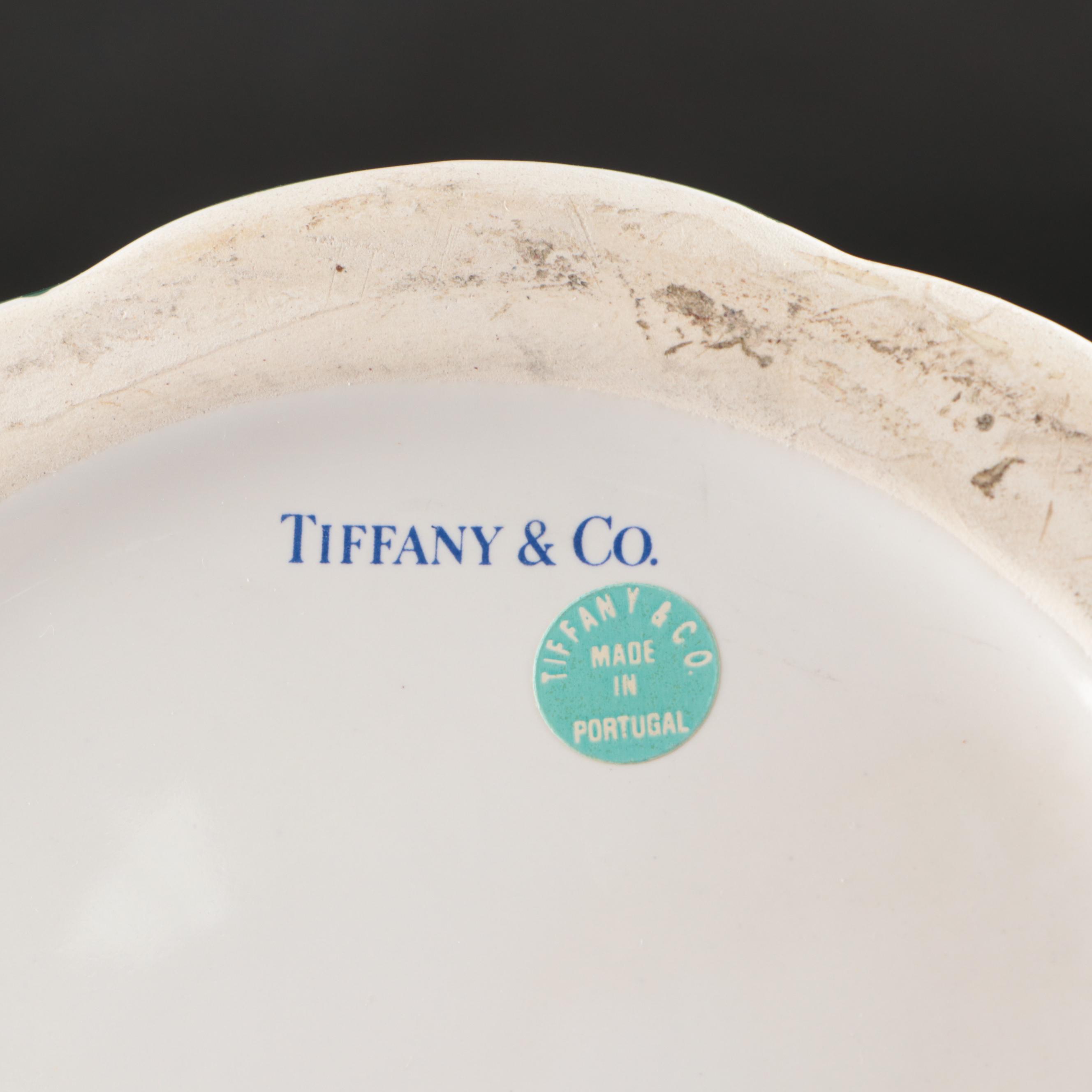 Tiffany & Co. "Sintra" Ceramic Handled Cachepot and Vase