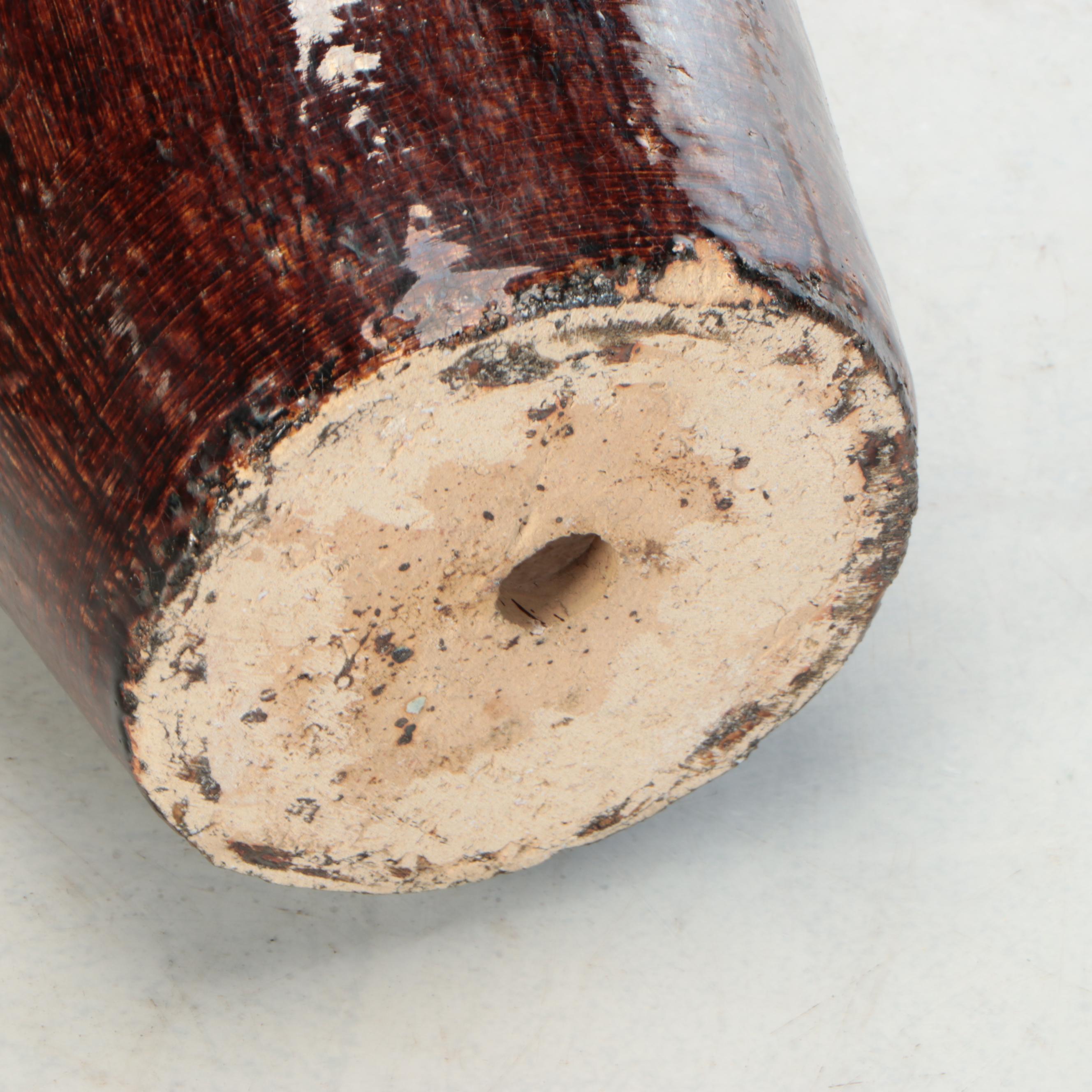 Salt Glazed Stoneware Vase with Celadon Glaze Ceramic Water Fountain