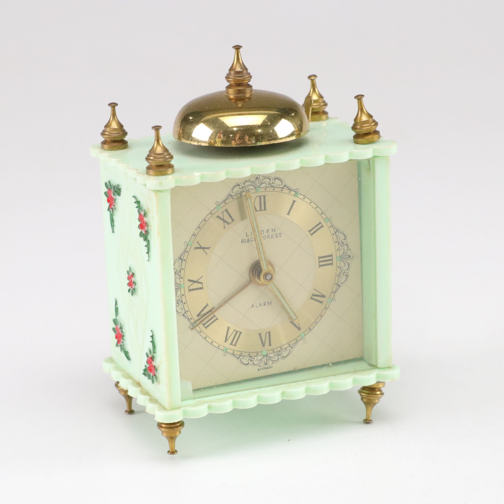 Tiffin Glass "Dancing Nymph" Vase, Stratton Compacts, Linden Alarm Clock & More