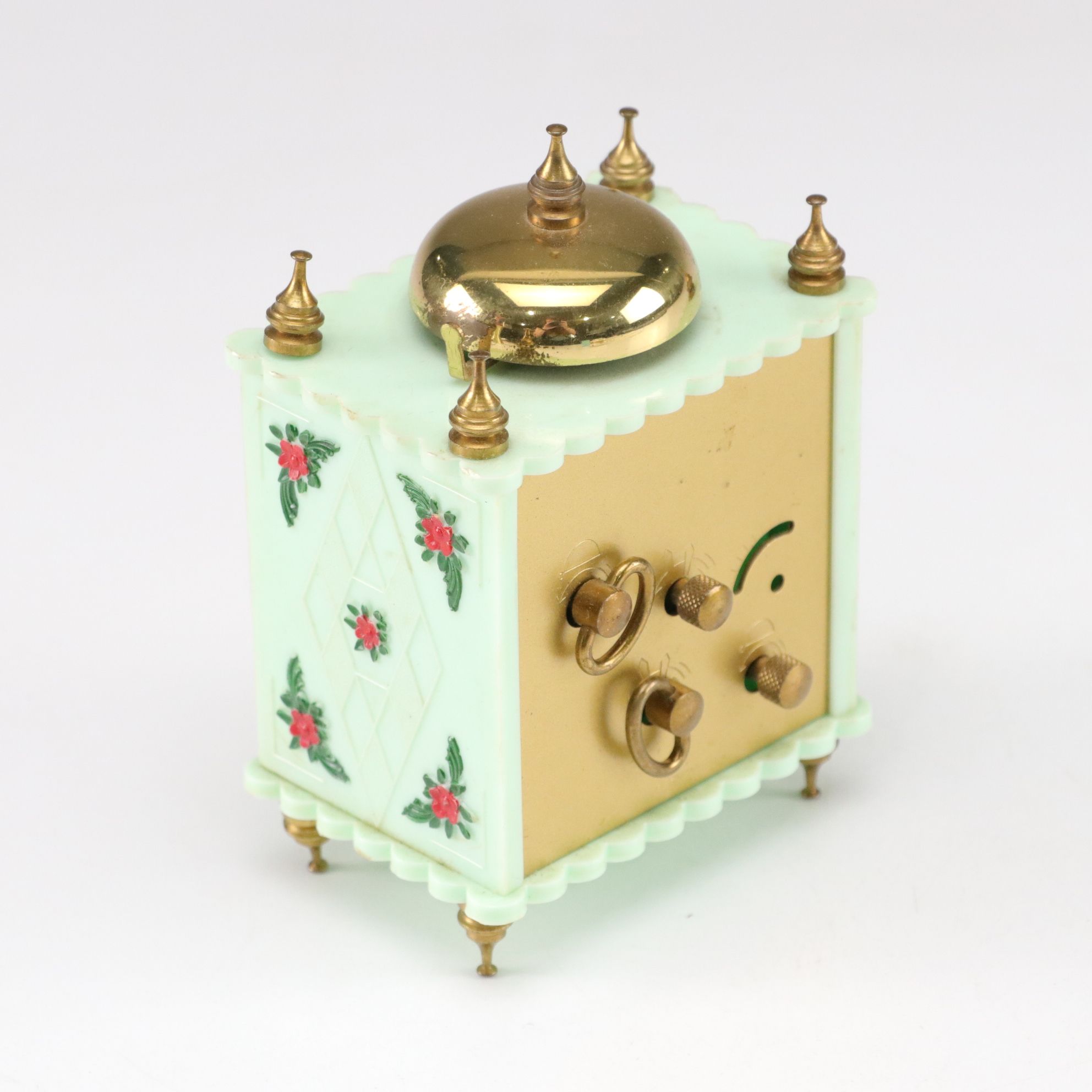 Tiffin Glass "Dancing Nymph" Vase, Stratton Compacts, Linden Alarm Clock & More