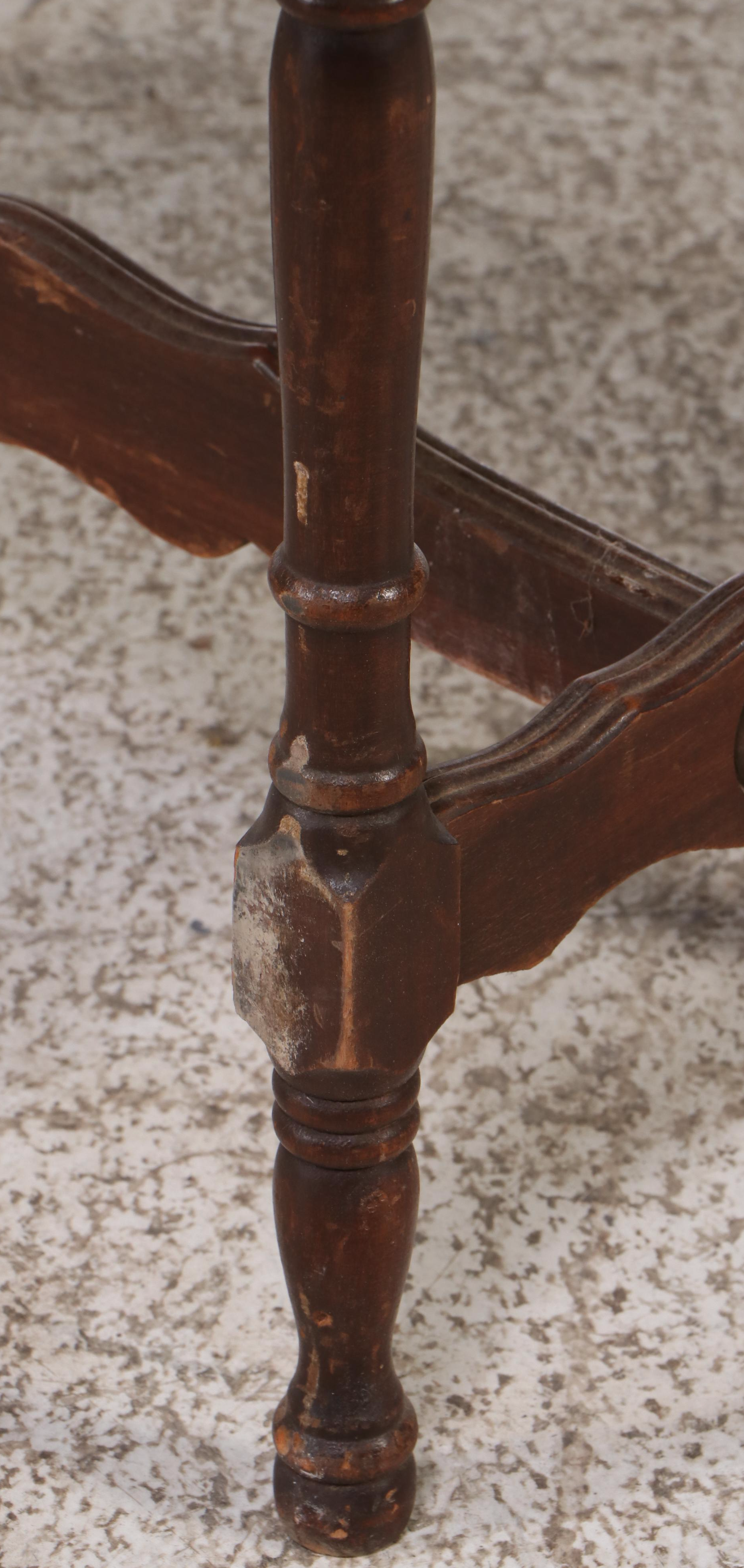 Mahogany Smoking Stand and Magazine Rack Early 20th Century