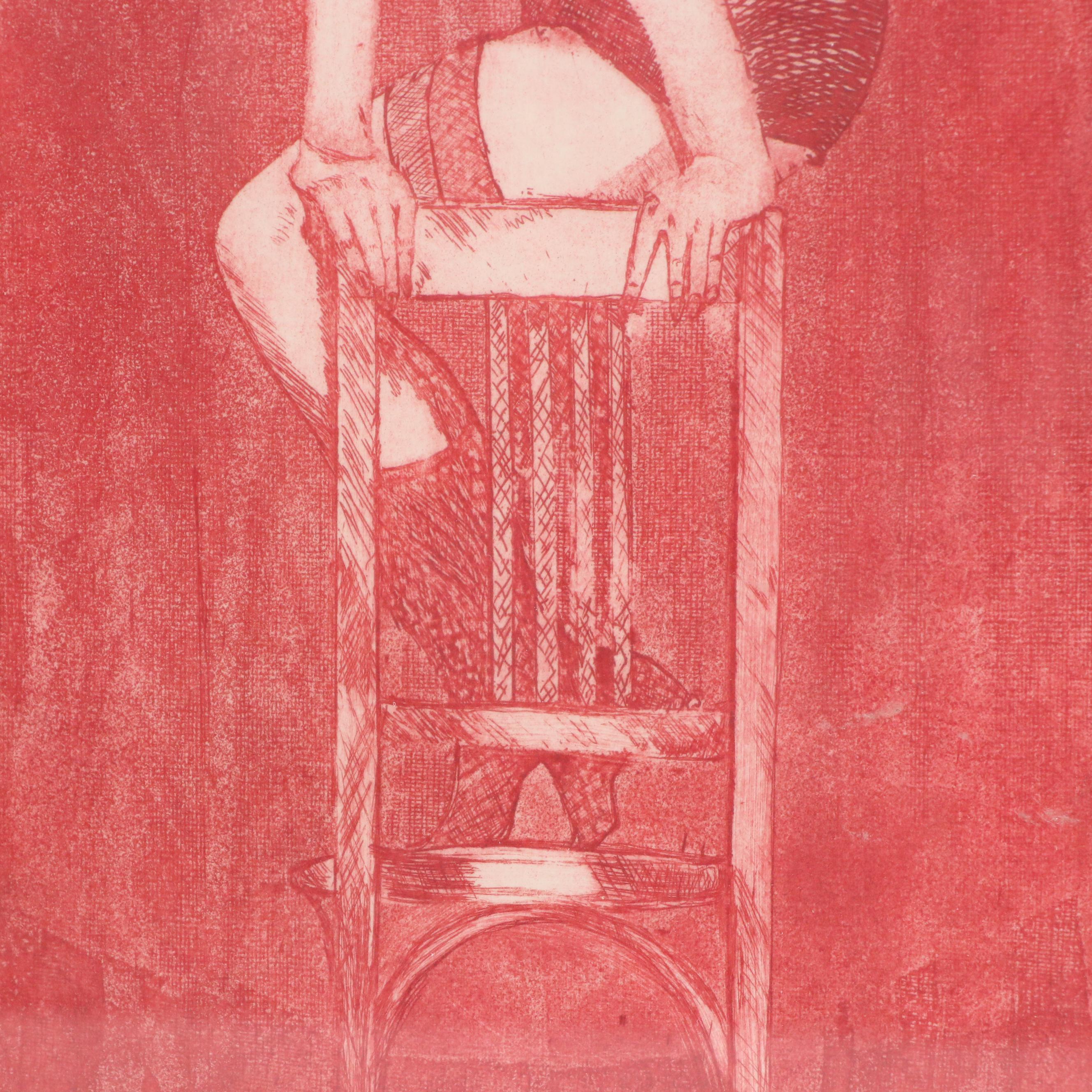 Broadway Musical Prints Including Etching of Liza Minelli from "Chicago," 1989