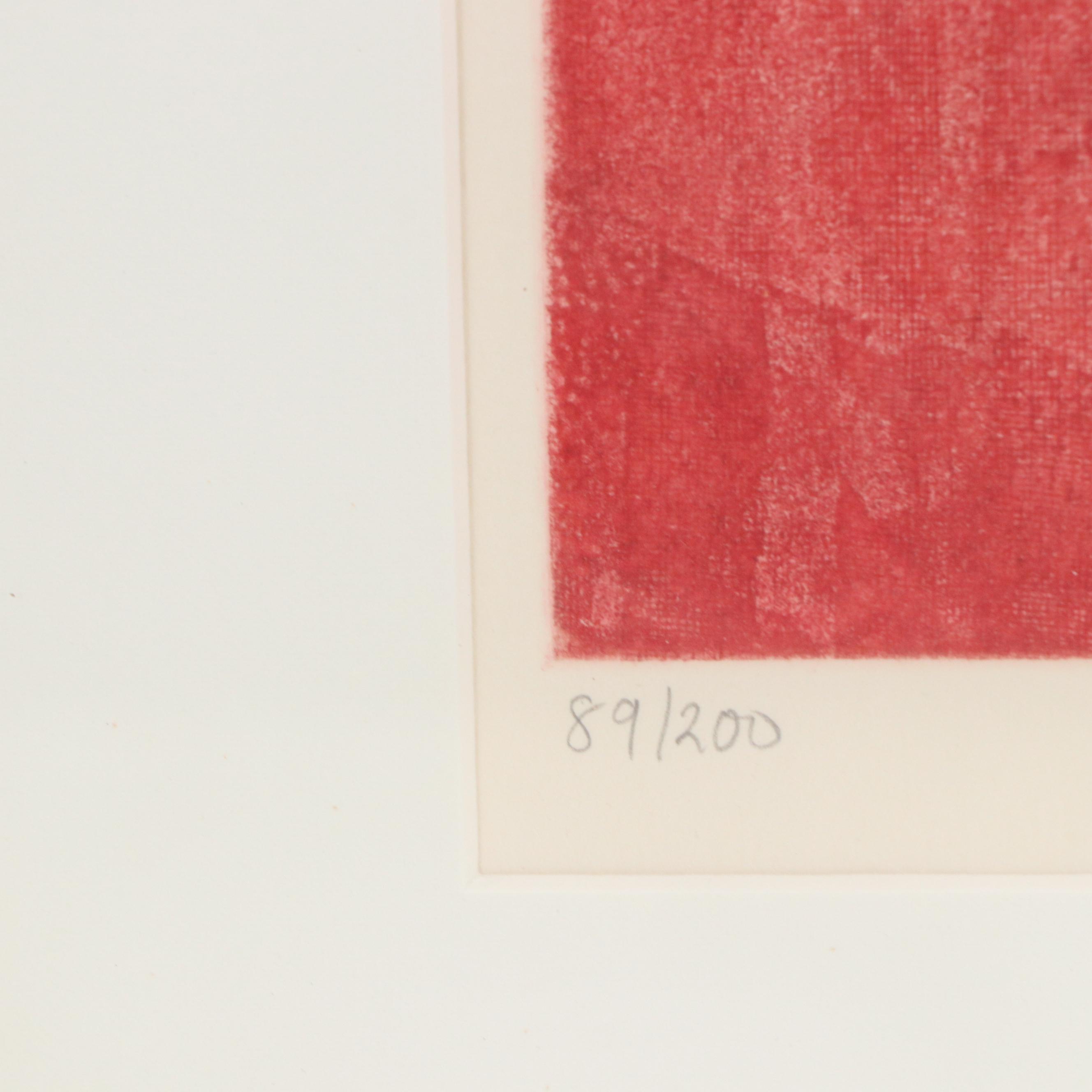 Broadway Musical Prints Including Etching of Liza Minelli from "Chicago," 1989