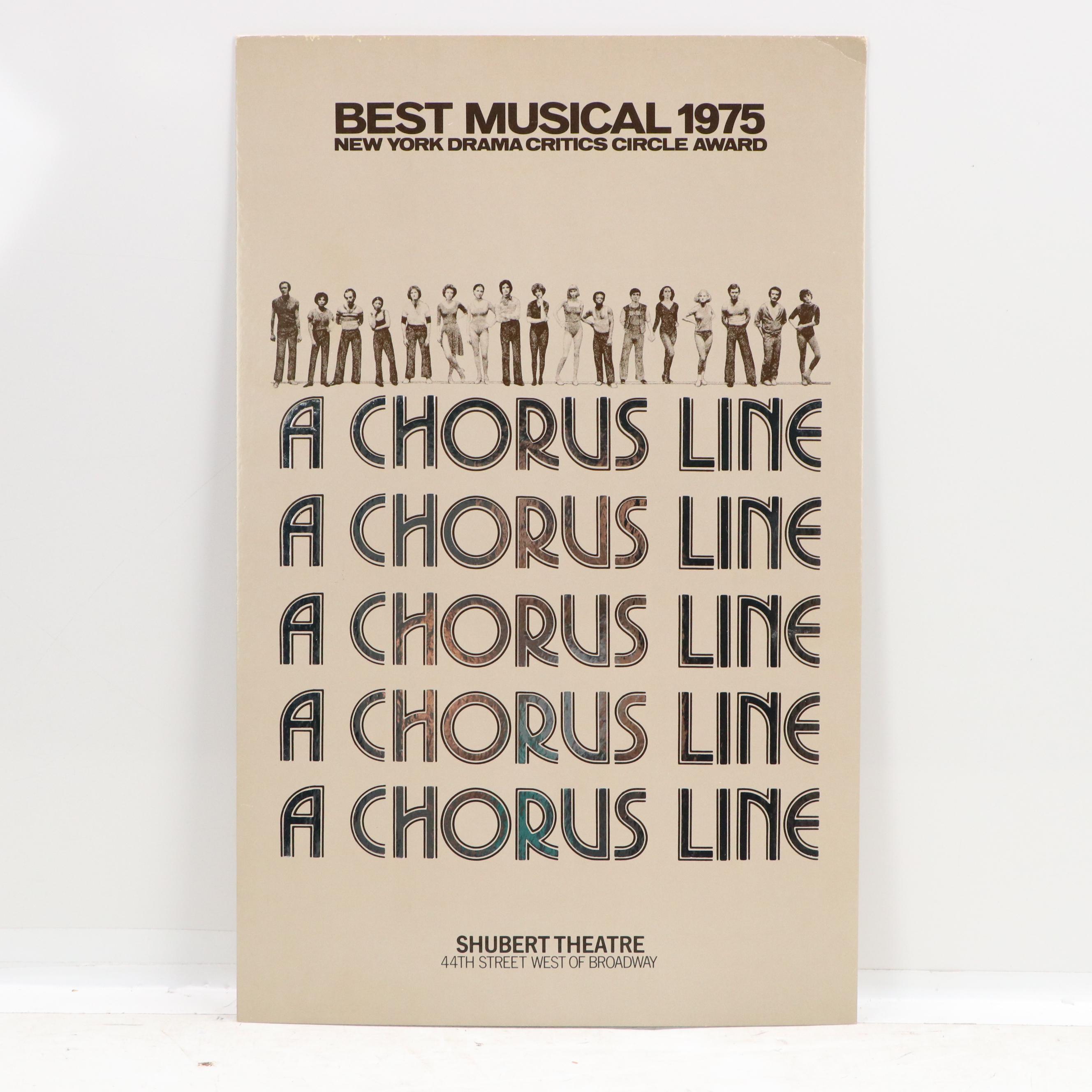 Broadway Musical Prints Including Etching of Liza Minelli from "Chicago," 1989