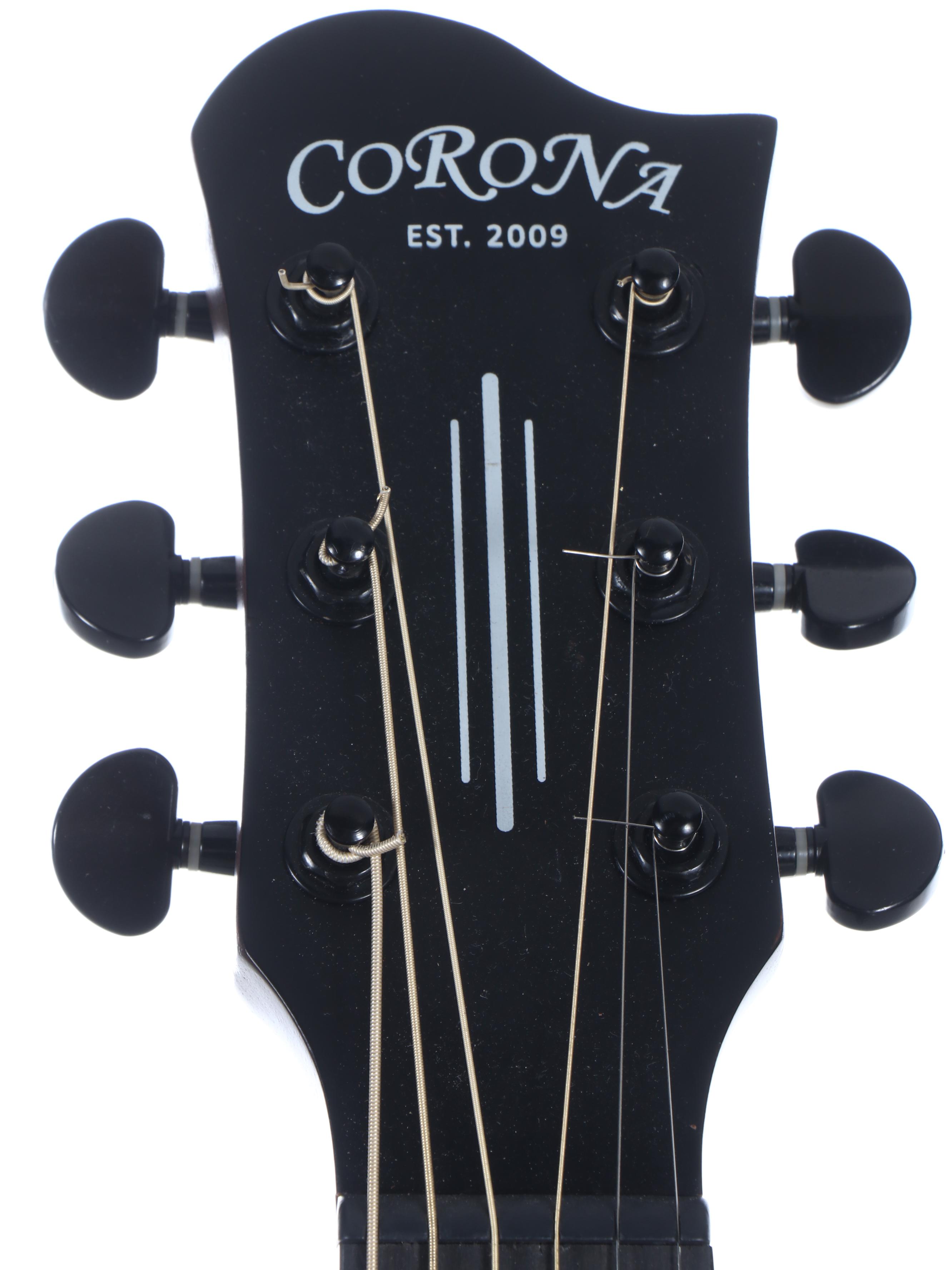 Corona Aphrodite APS-100 EQ Black Finish Acoustic Guitar