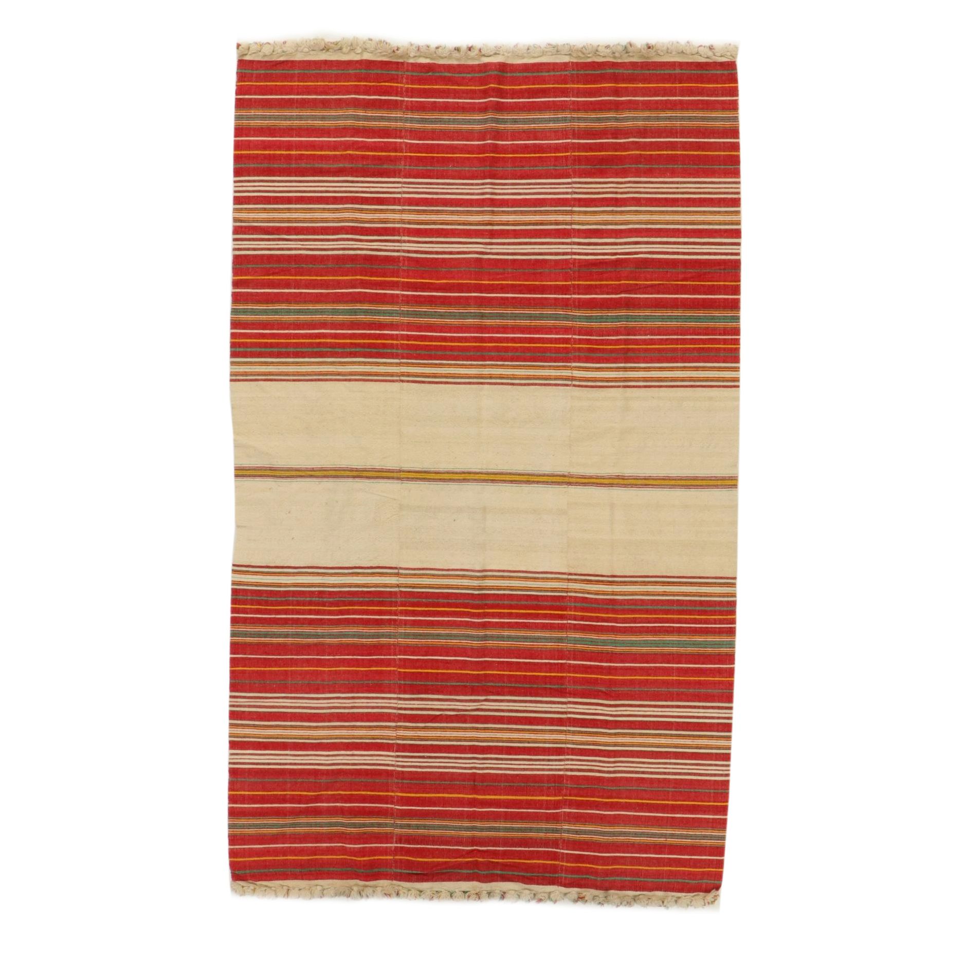 6'8 x 12'1 Handwoven Southwestern Style Area Rug