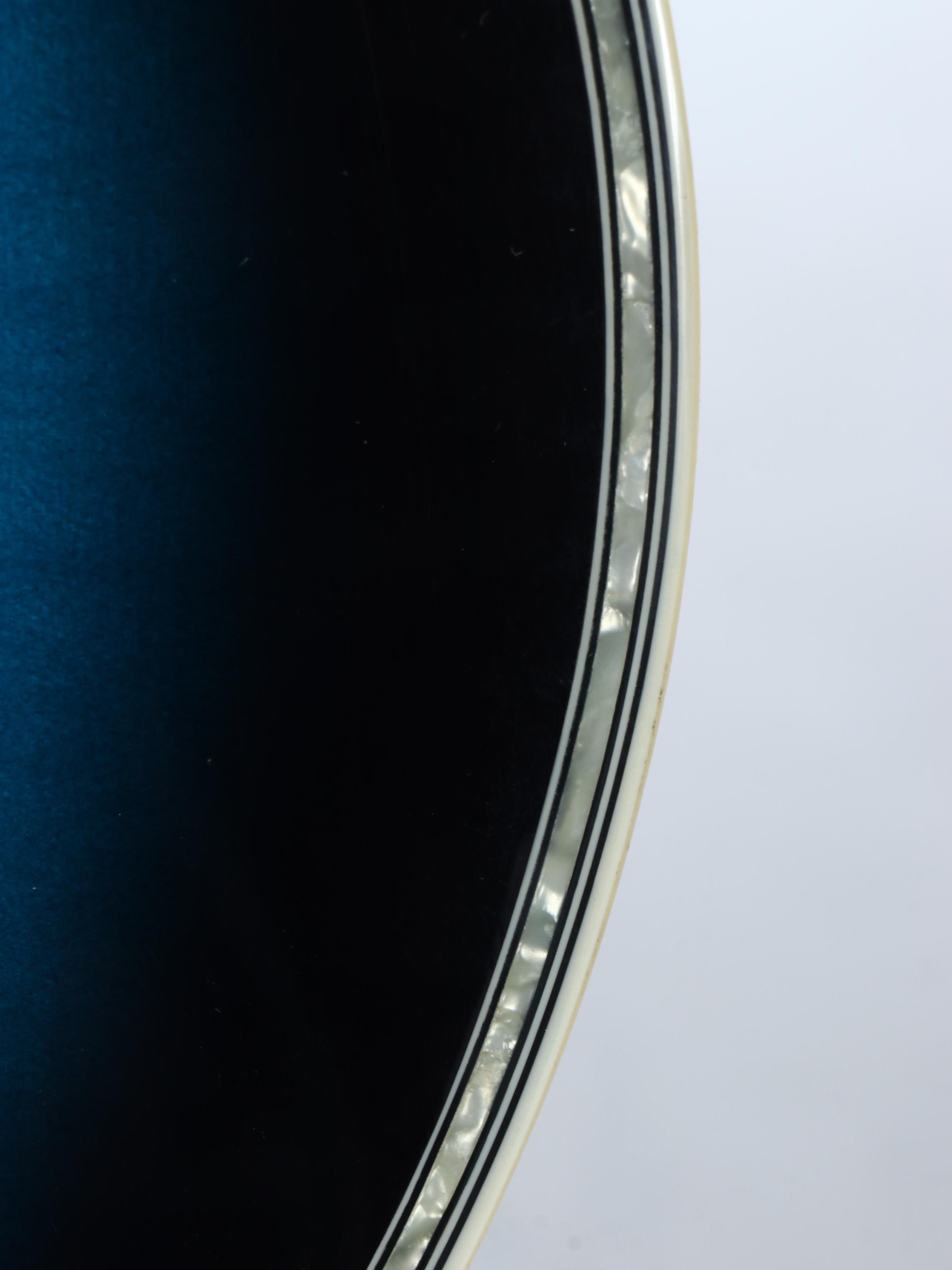 Oscar Schmidt by Washburn Flame Trans Blue Electric Acoustic Guitar