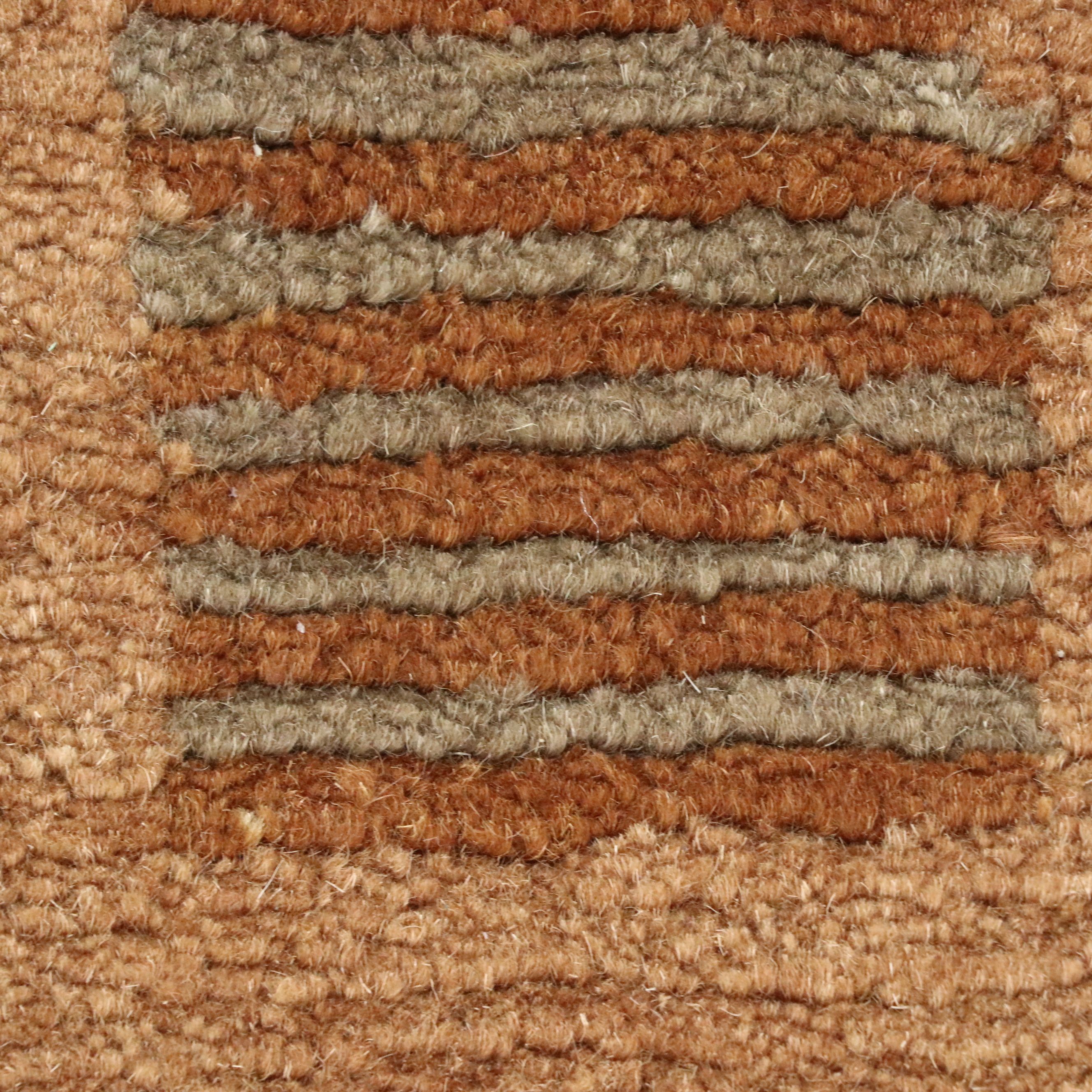 6'1 x 9' Hand-Knotted Nepalese Modernist Style Area Rug