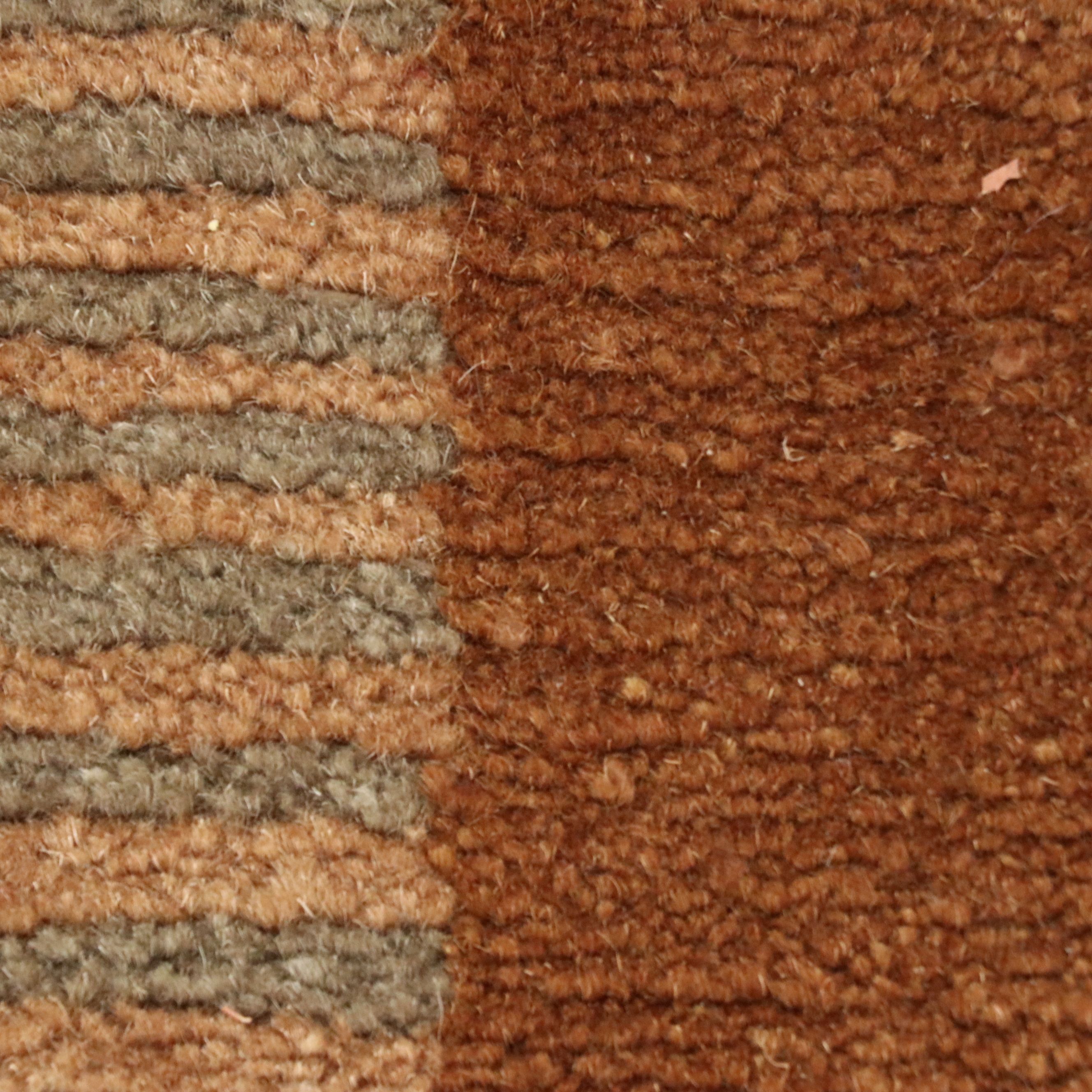 6'1 x 9' Hand-Knotted Nepalese Modernist Style Area Rug