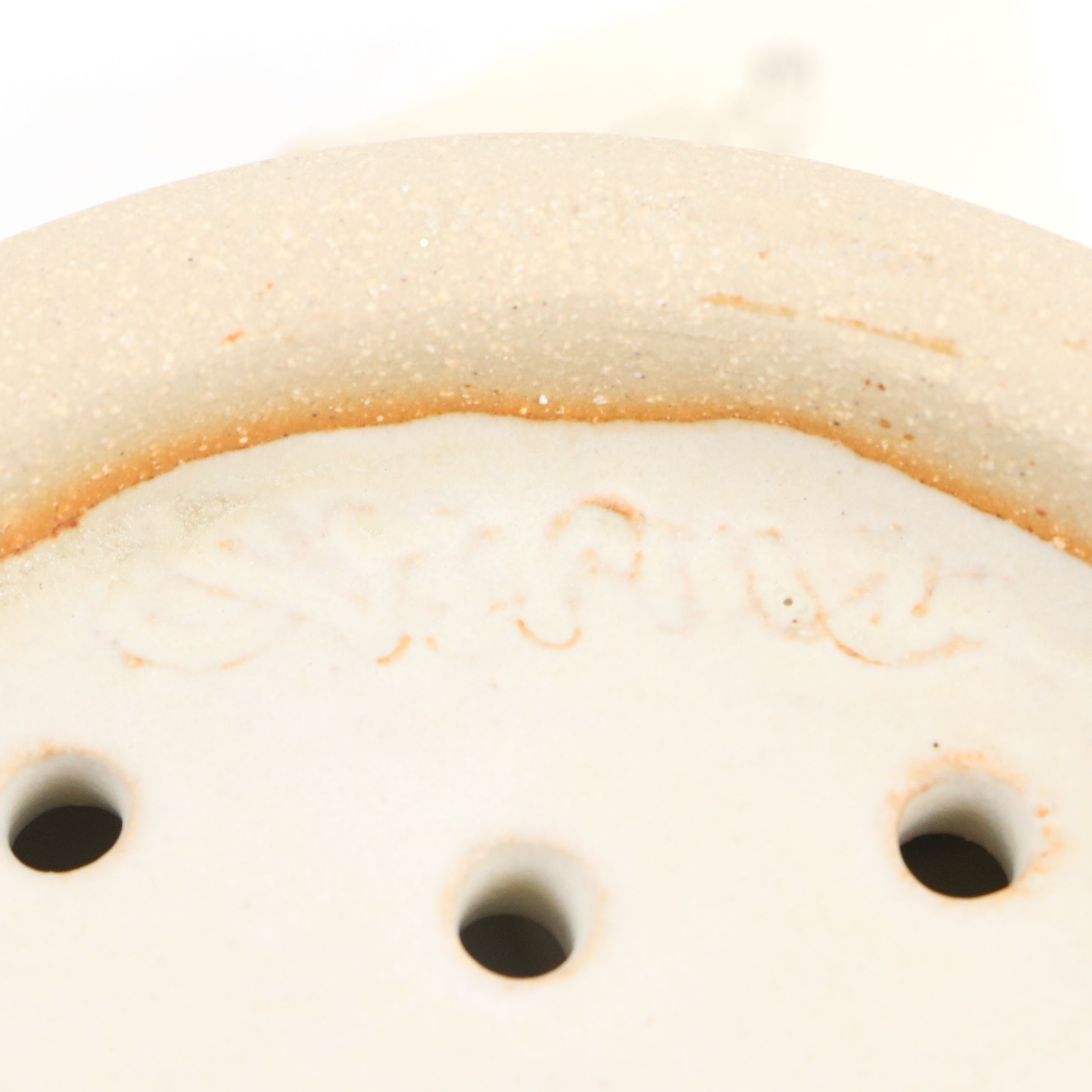 Dick Overman Stoneware Colander and Dish